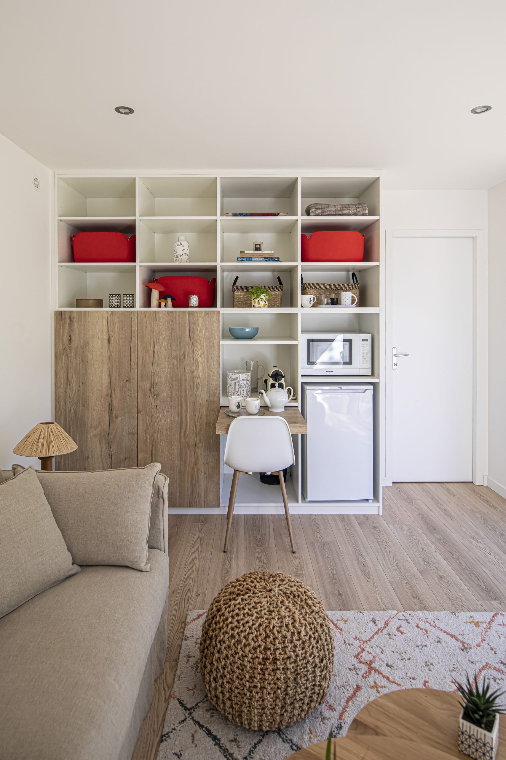 espace cuisine mini maison studio de jardin 40m2