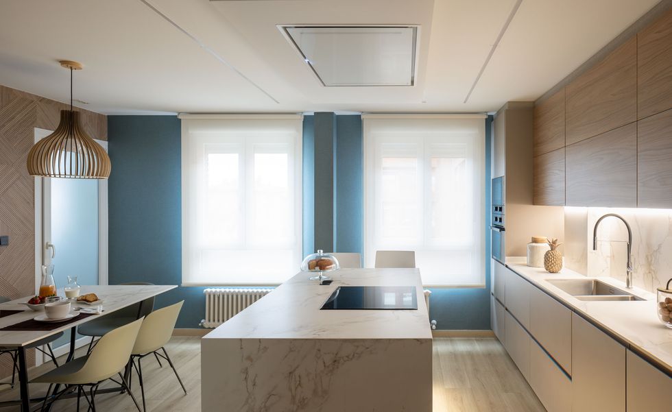 cuisine avec salle à manger décoration contemporaine