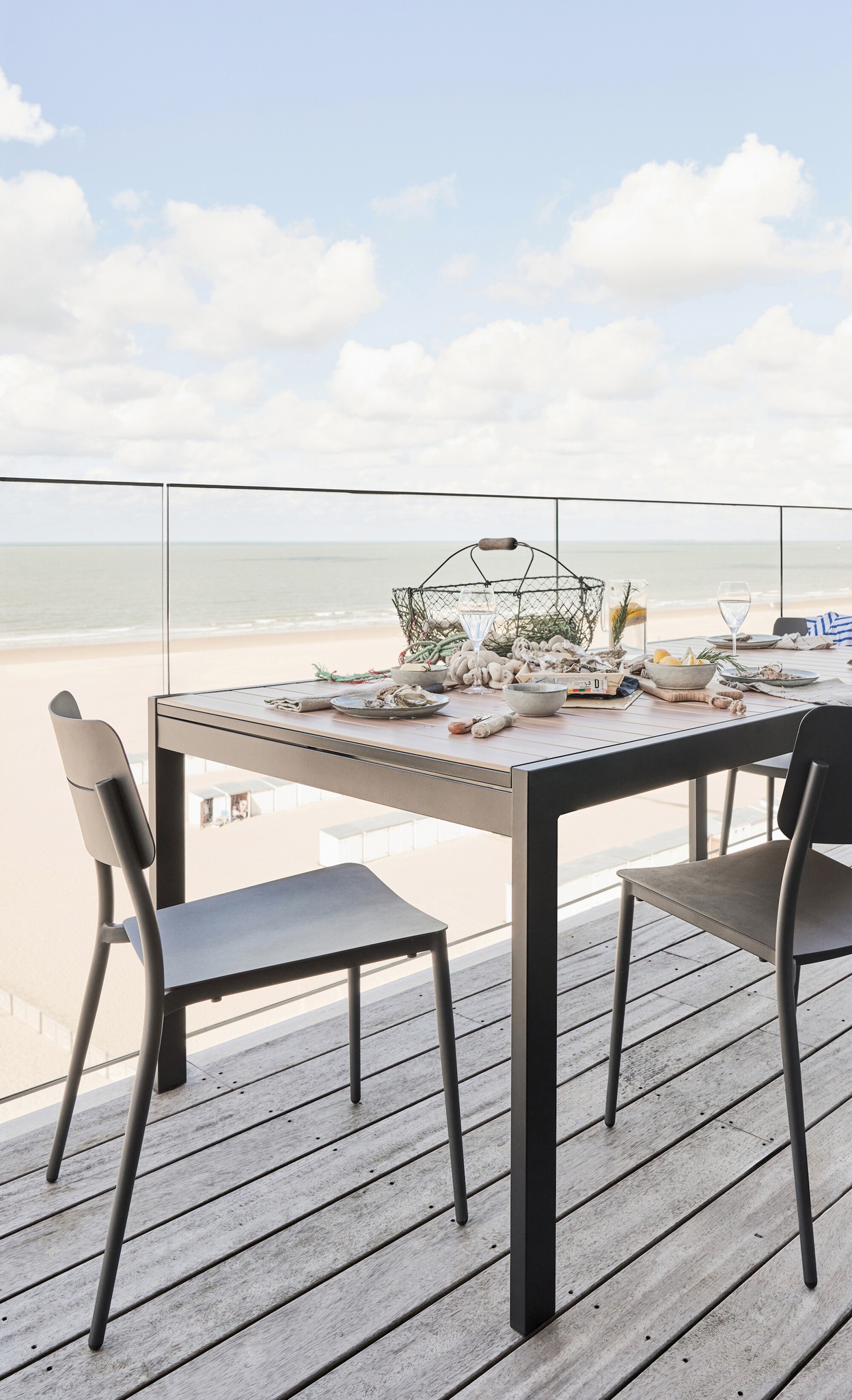 terrasse appartement la Rochelle décoration contemporaine par Alinea