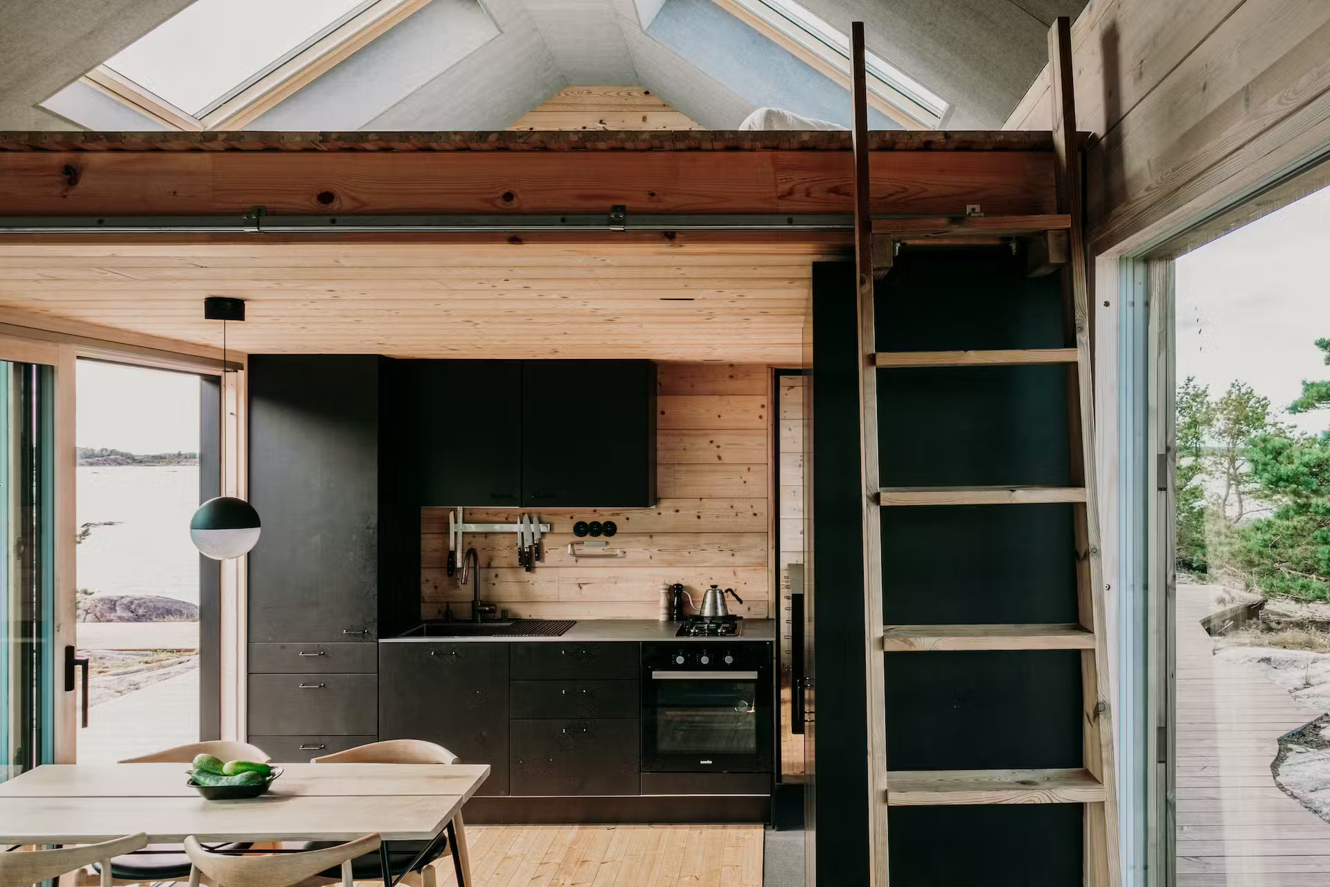cuisine avec mezzanine maison en bois cuisine avec mezzanine maison en bois