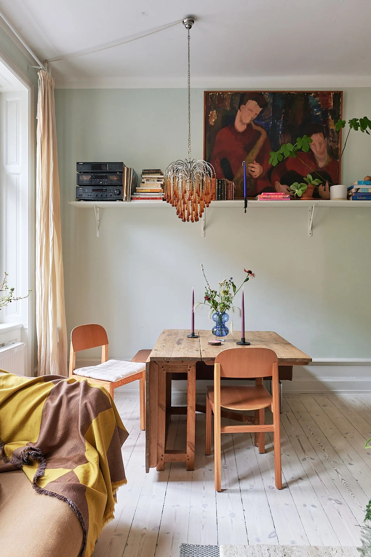 salle à manger décoration vintage