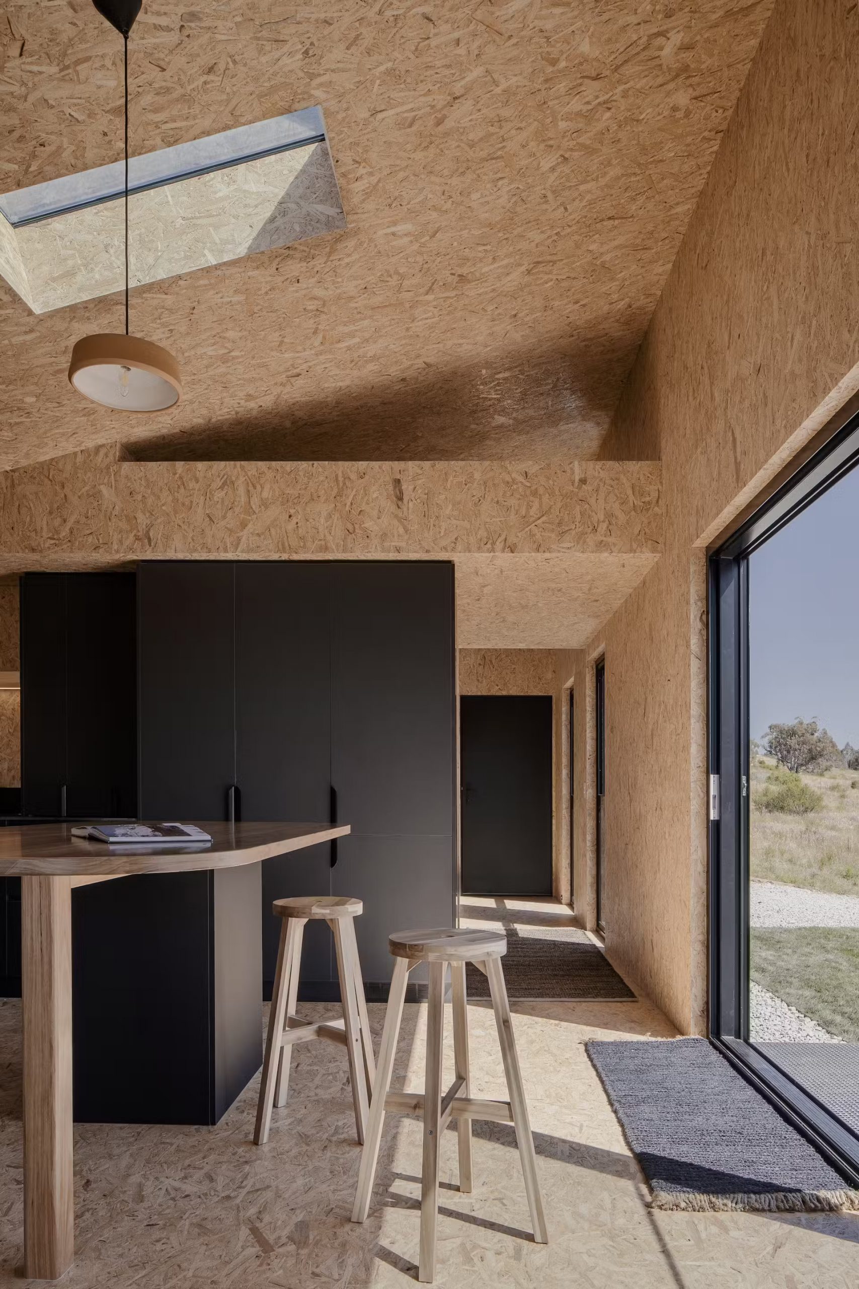 cuisine murs OSB maison en bois 84m2 cuisine murs OSB maison en bois 84m2