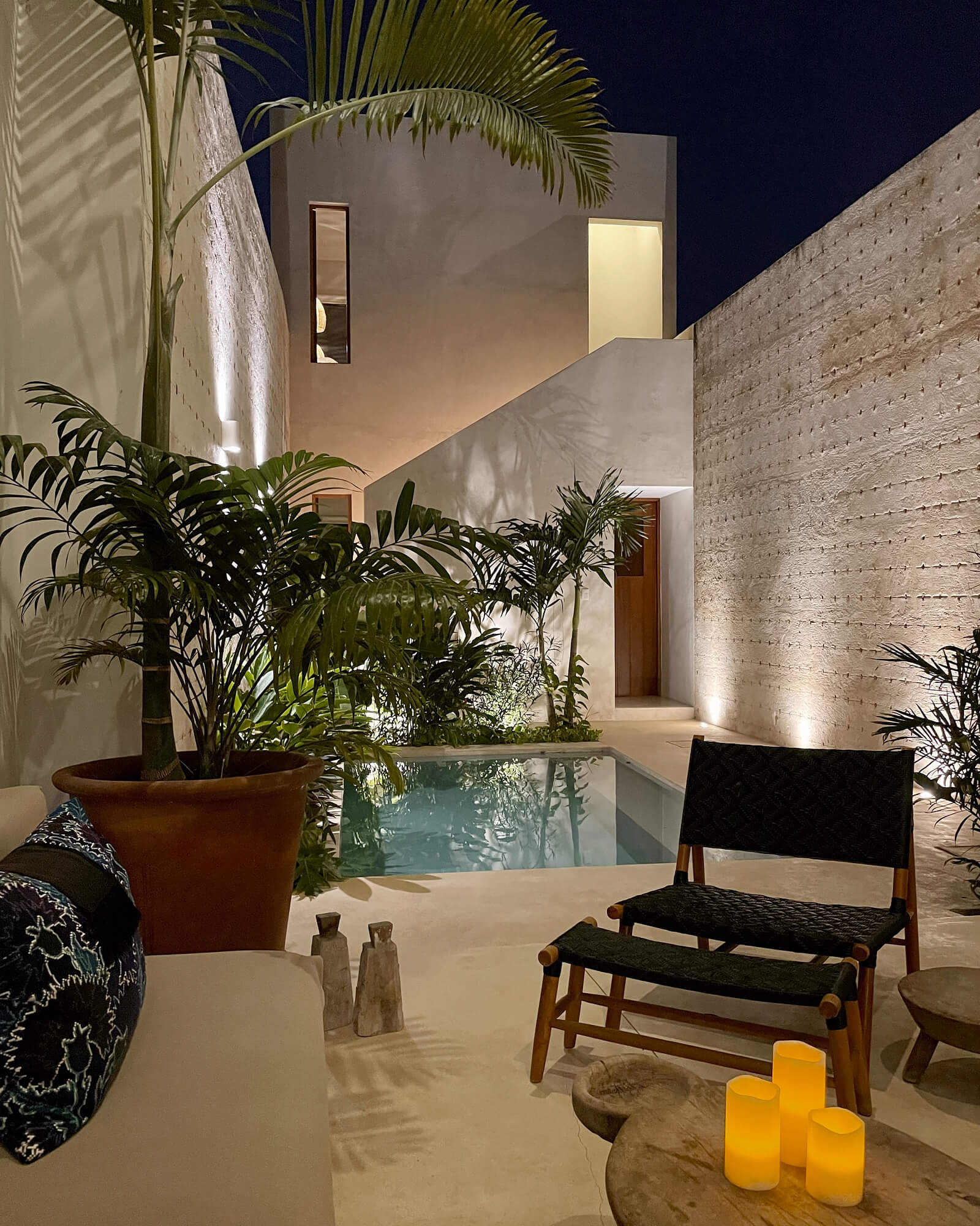 jardin avec piscine vue nuit maison de ville jardin avec piscine vue nuit maison de ville