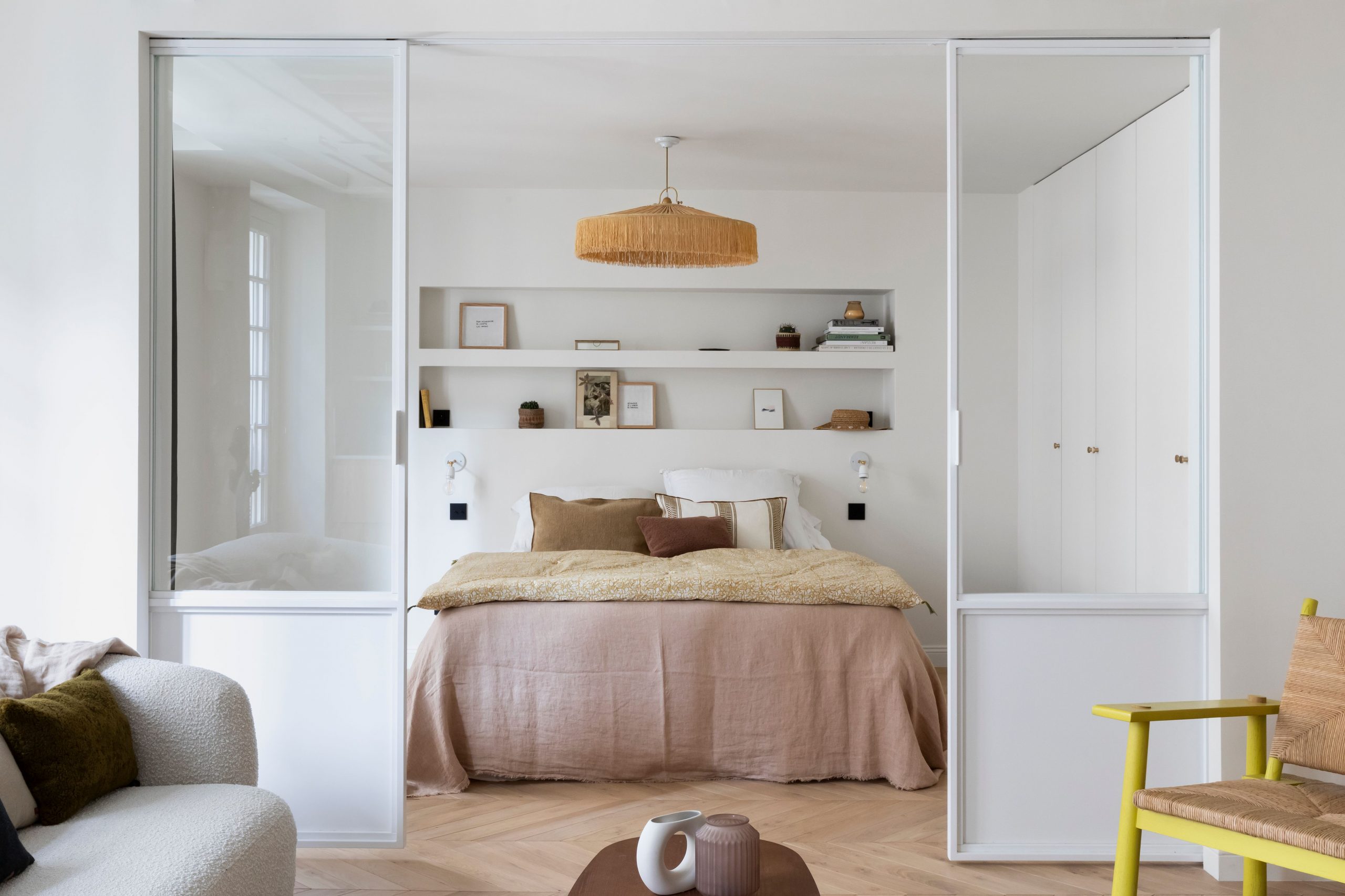 chambre avec verrière blanche chambre avec verrière blanche