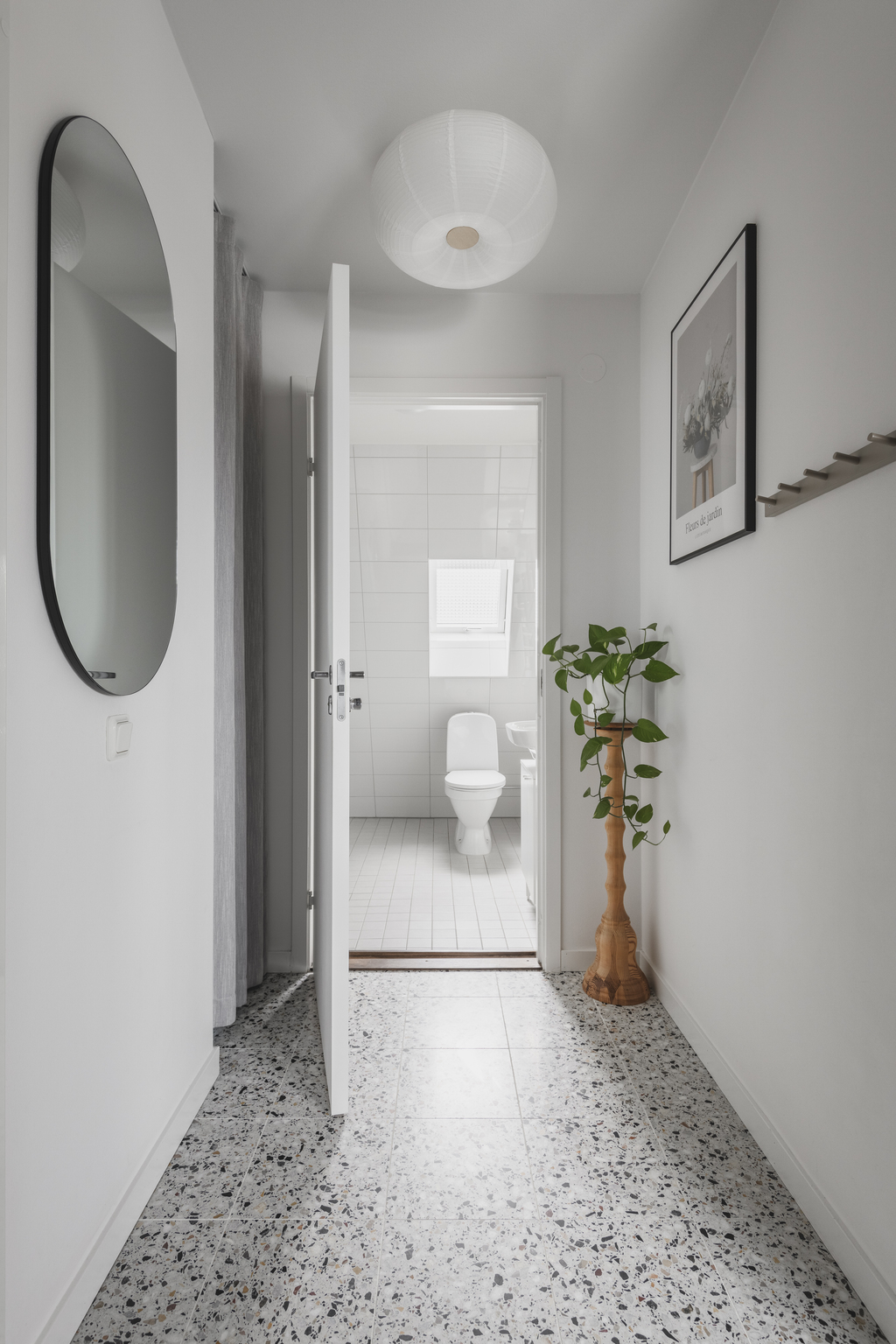 couloir sol terrazzo décoration scandinave