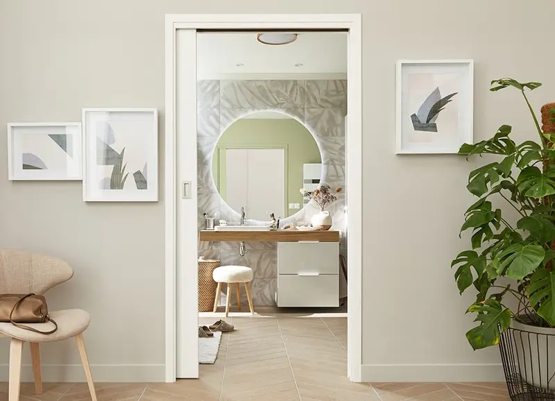 salle de bain nature et élégante Leroy Merlin