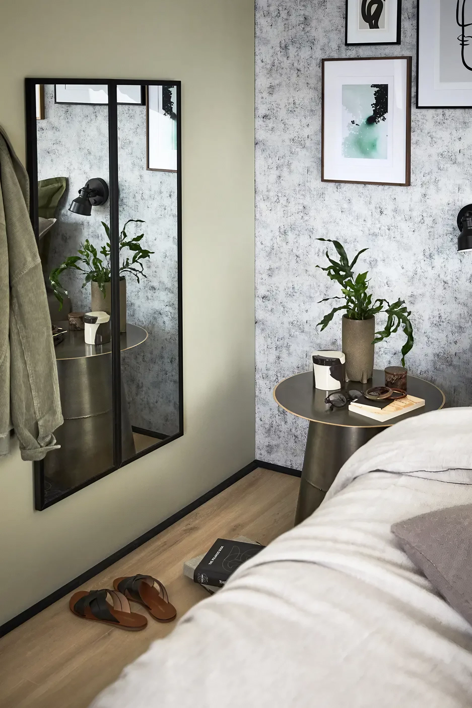 chambre verte tendance New Barn Leroy Merlin chambre verte tendance New Barn Leroy Merlin