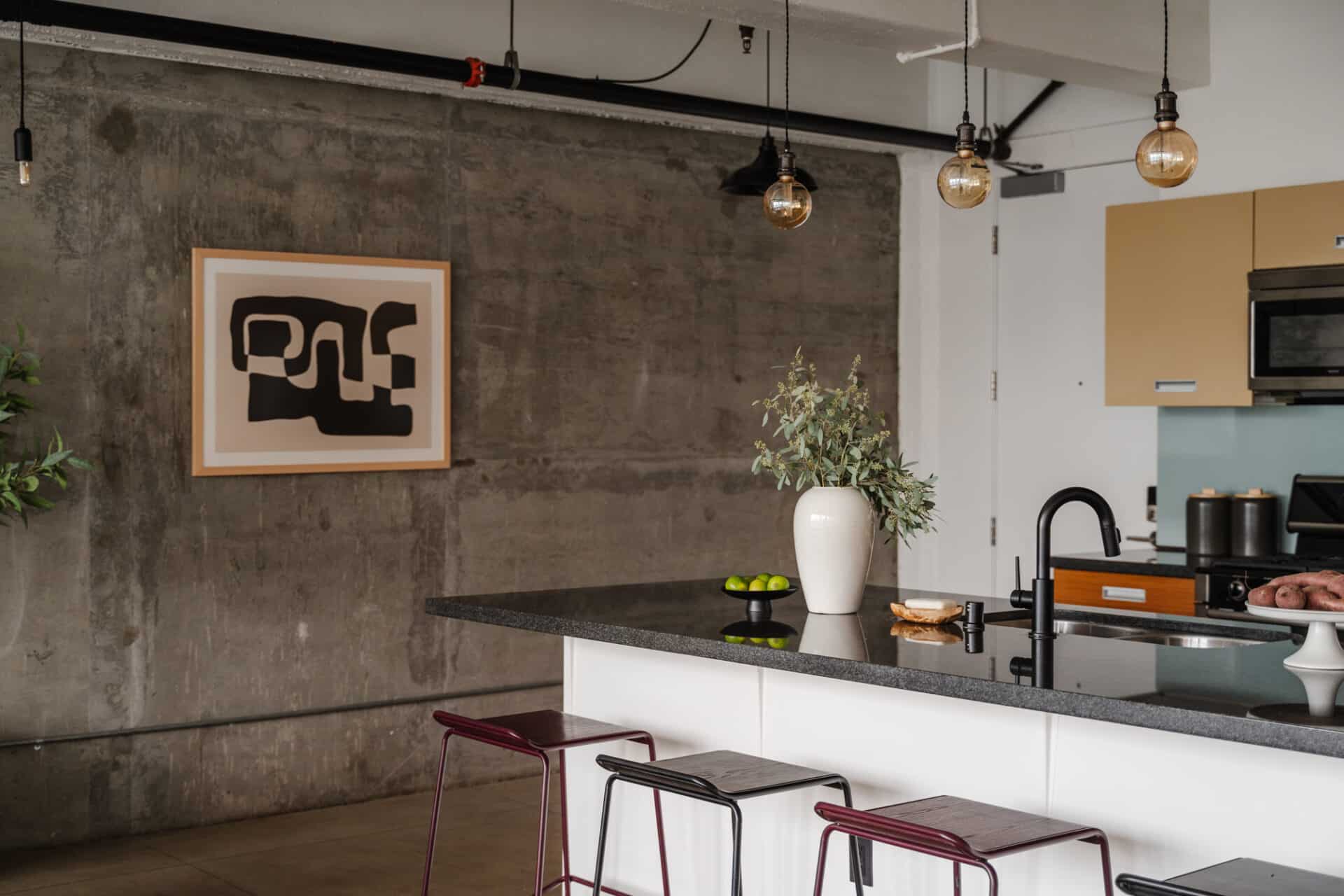 cuisine mur béton loft 71m2 cuisine mur béton loft 71m2