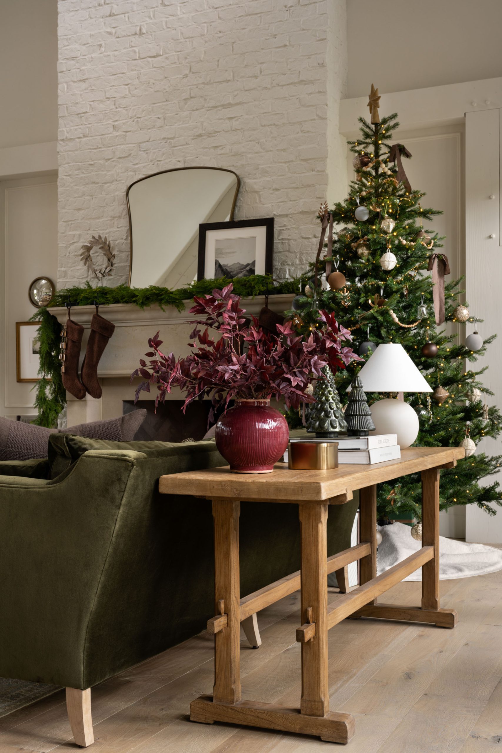salon maison décoration Noël rustique McGee salon maison décoration Noël rustique McGee