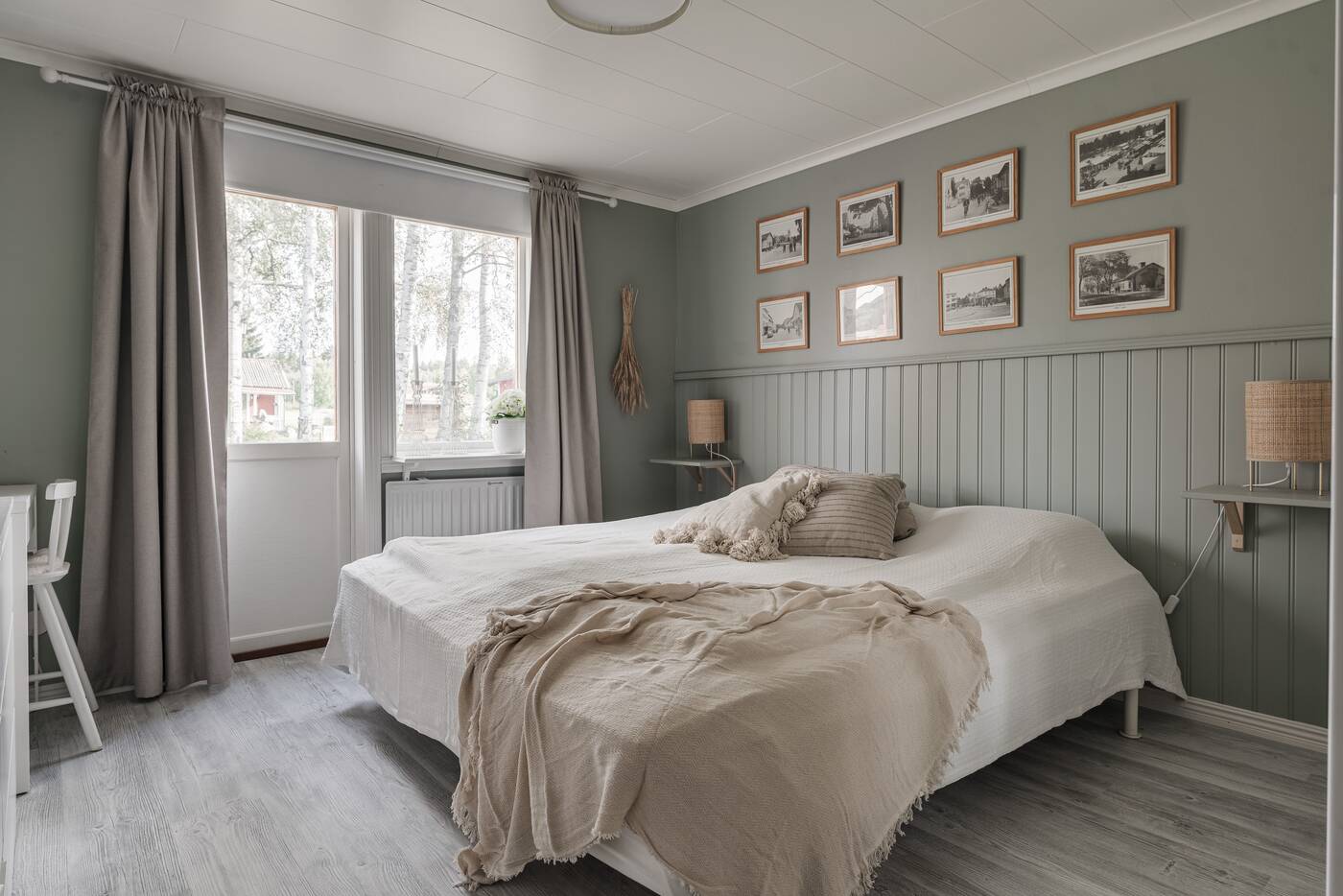 chambre mur vert sauge petite maison 41m2 chambre mur vert sauge petite maison 41m2