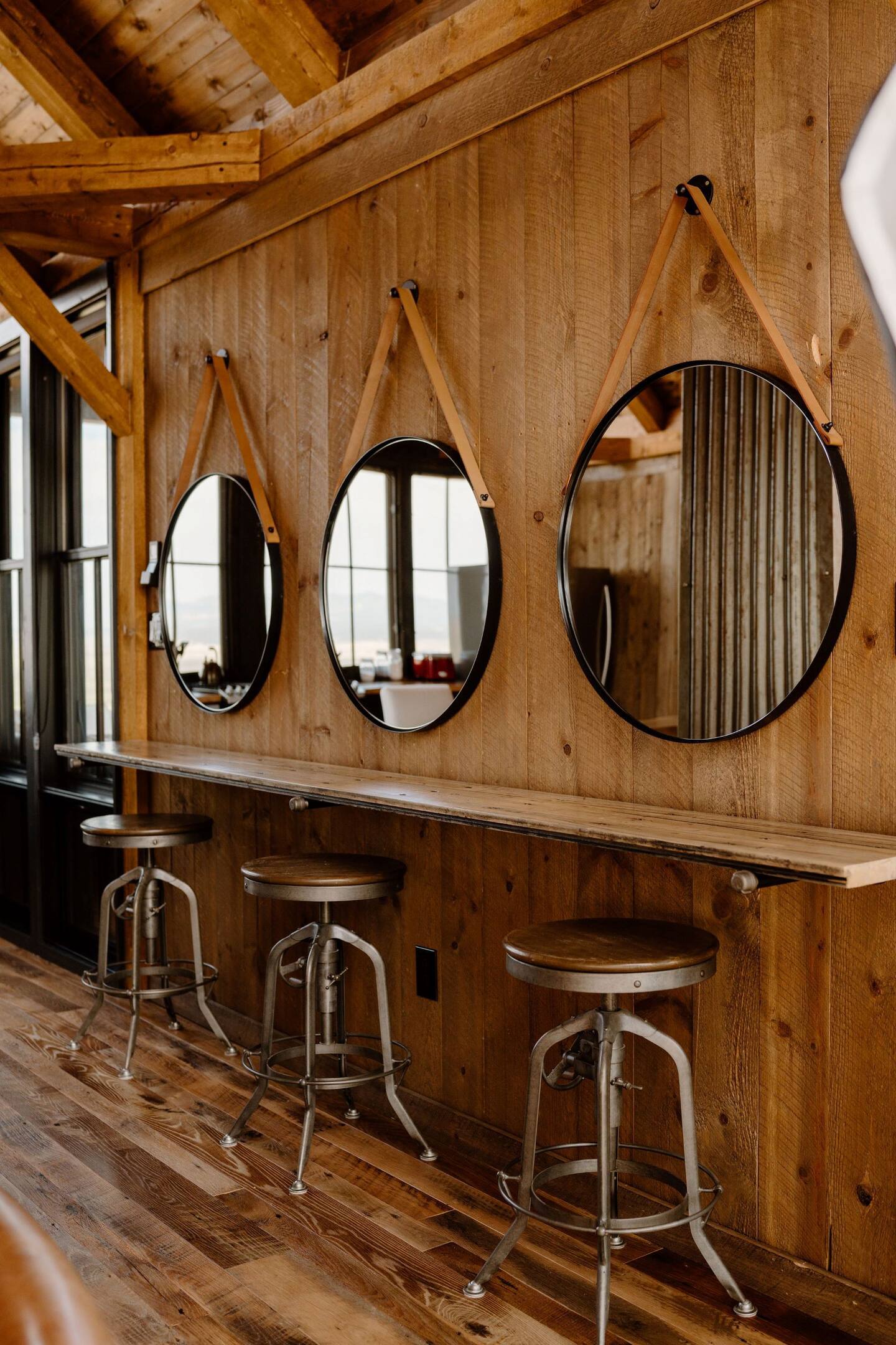 espace repas maison en bois loft