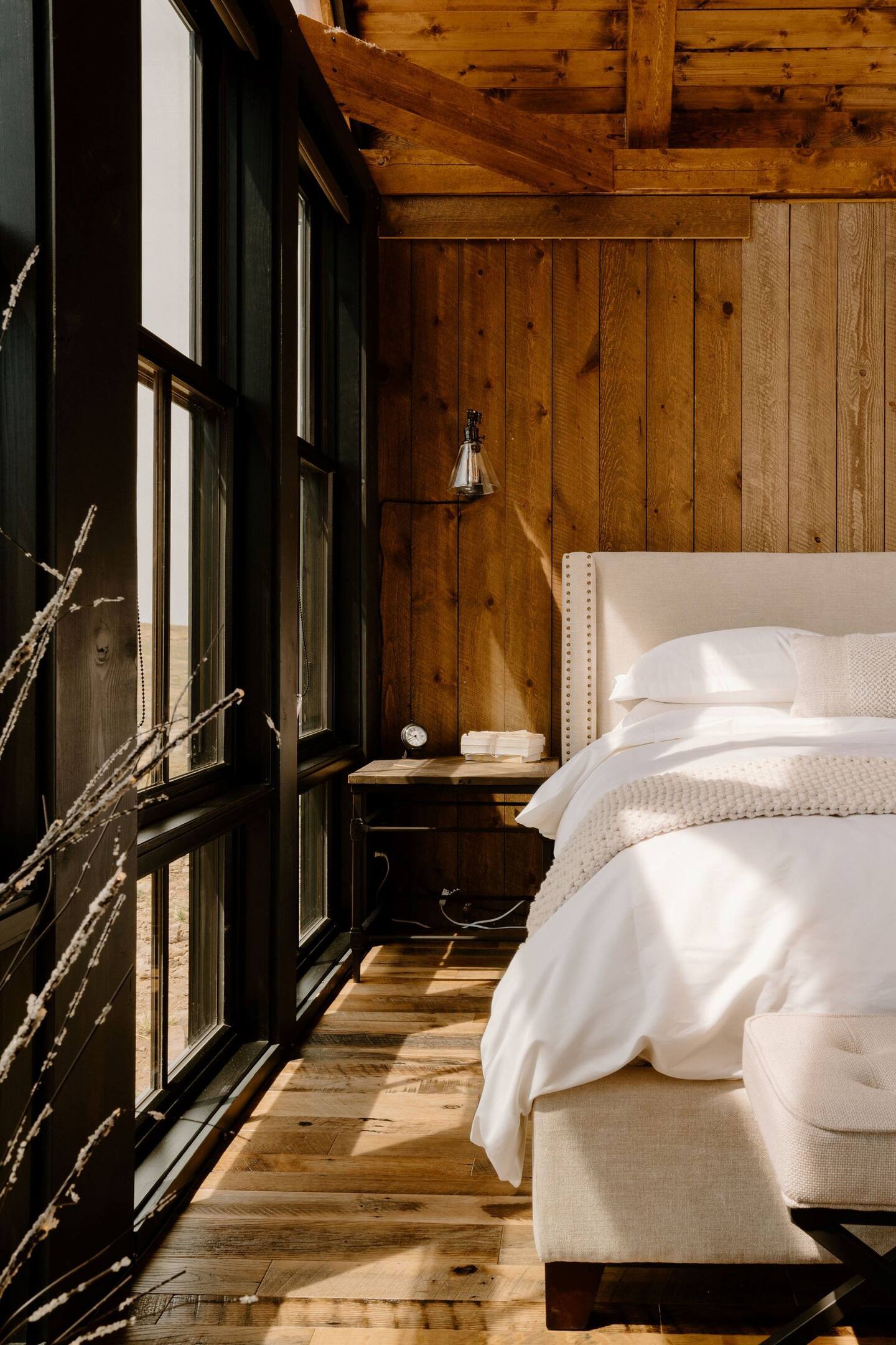 chambre maison en bois loft