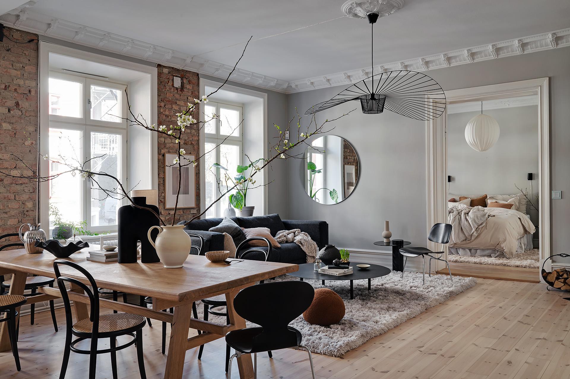 salon décoration scandinave avec moulures salon décoration scandinave avec moulures