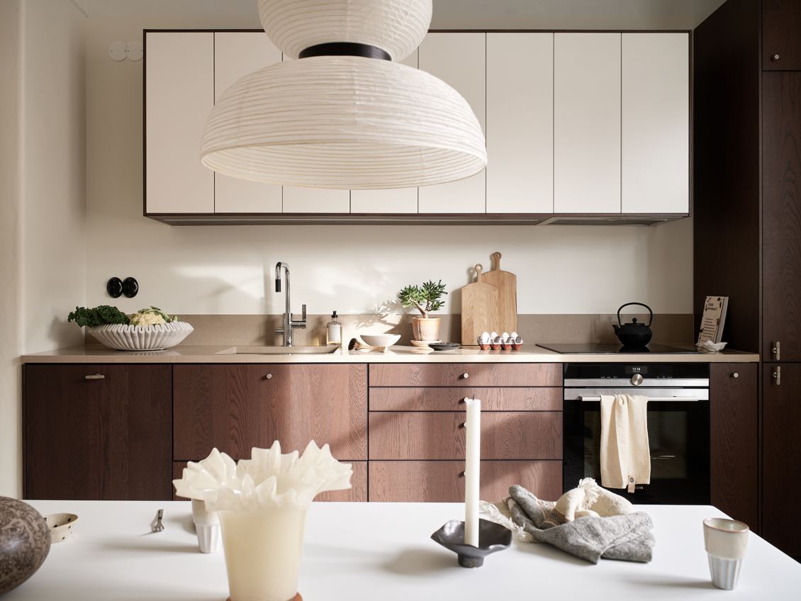 cuisine bois sombre et blanc cuisine bois sombre et blanc