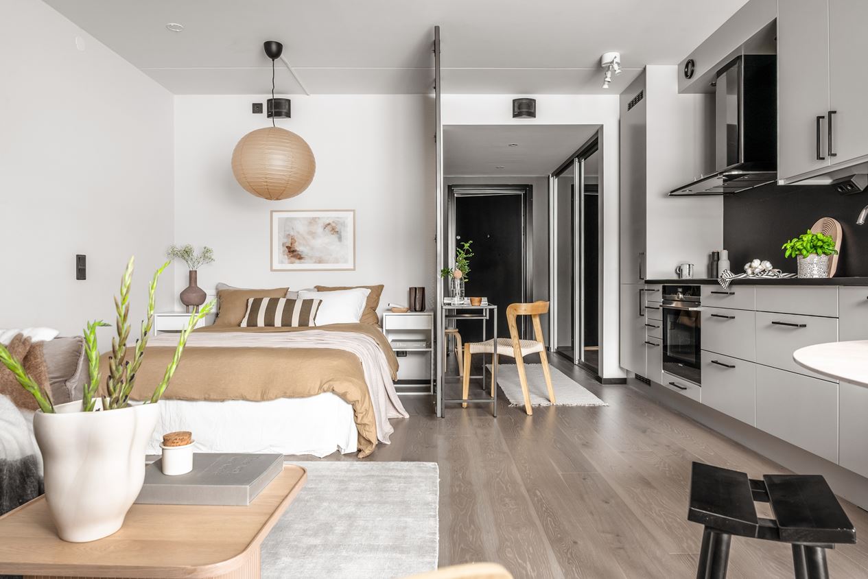 salon cuisine et chambre studio 35m2 design salon cuisine et chambre studio 35m2 design