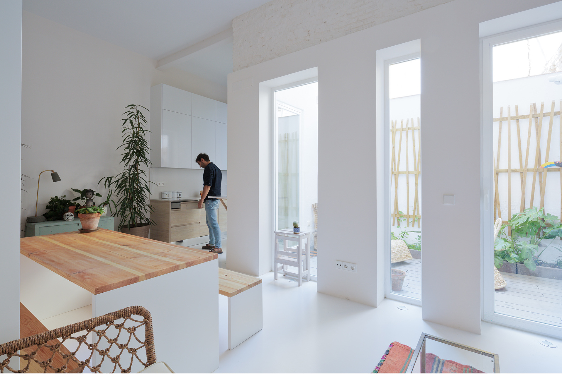 salon appartement de deux-pièces de 30m2 décoration design
