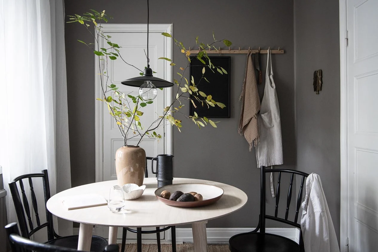 salle à manger mur gris décoration scandinave salle à manger mur gris décoration scandinave