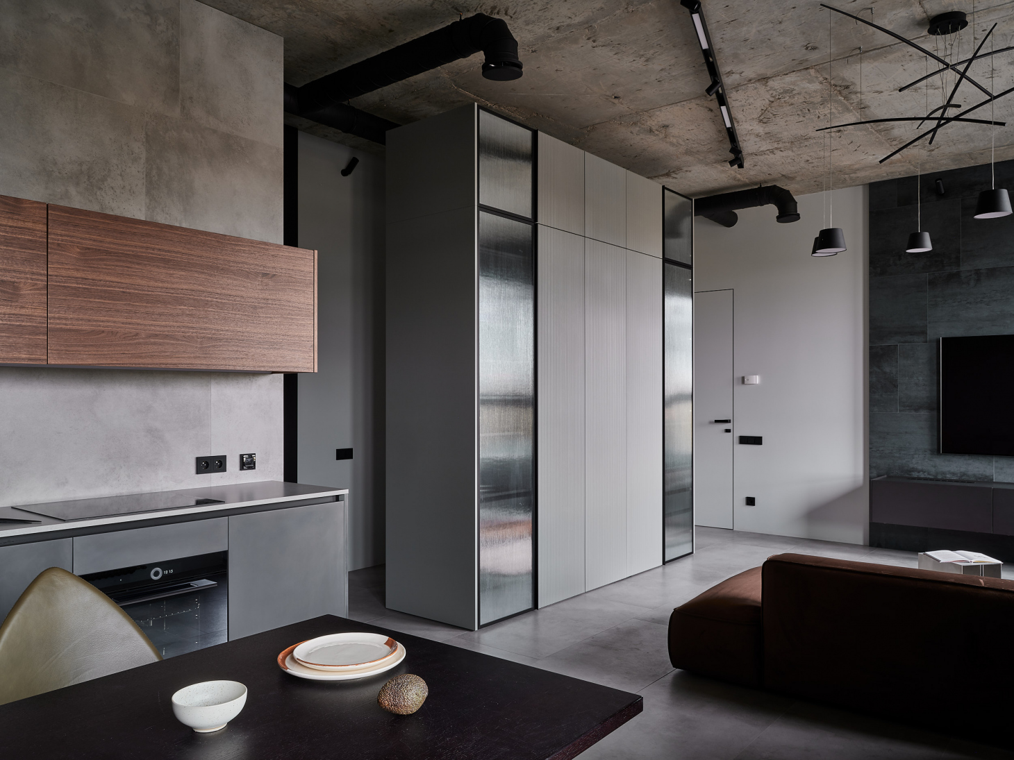 salon et cuisine loft de 80m2 salon et cuisine loft de 80m2