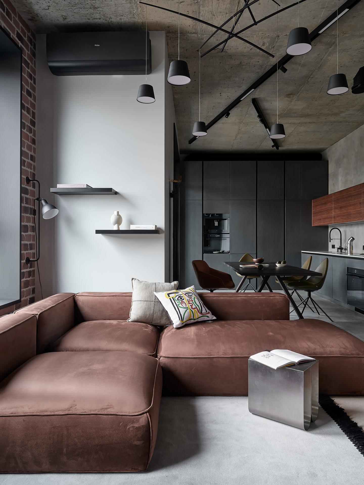 salon et cuisine loft de 80m2 salon et cuisine loft de 80m2
