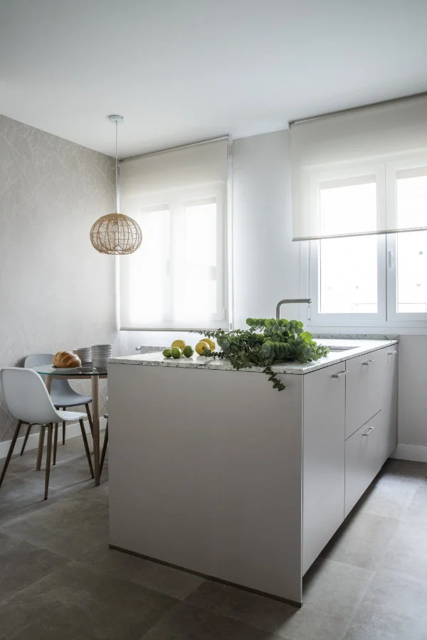 cuisine blanche avec îlot cuisine blanche avec îlot