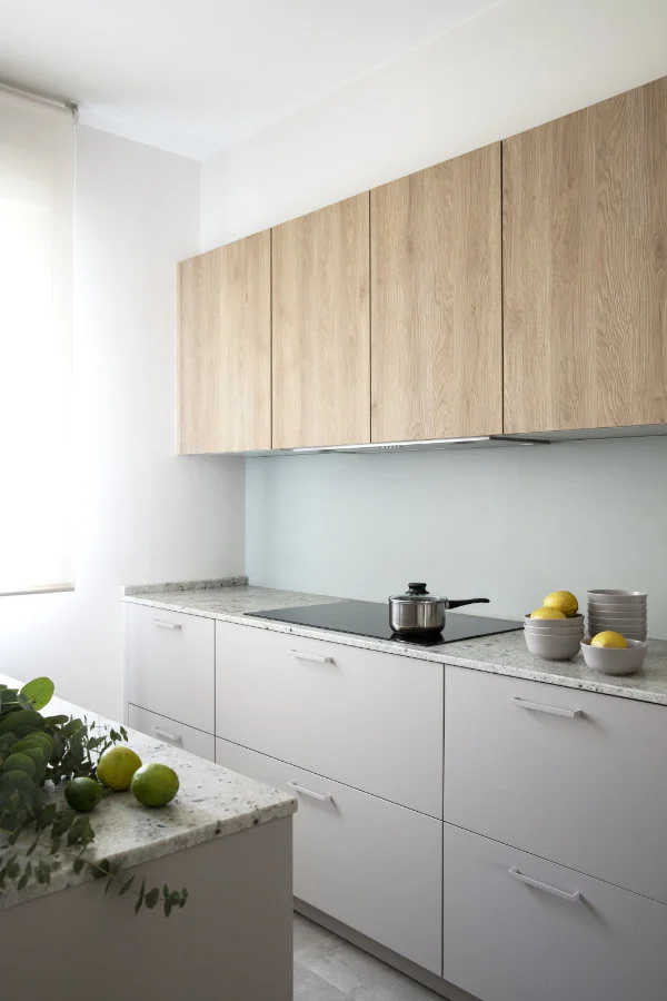 cuisine blanche et bois décoration contemporaine cuisine blanche et bois décoration contemporaine