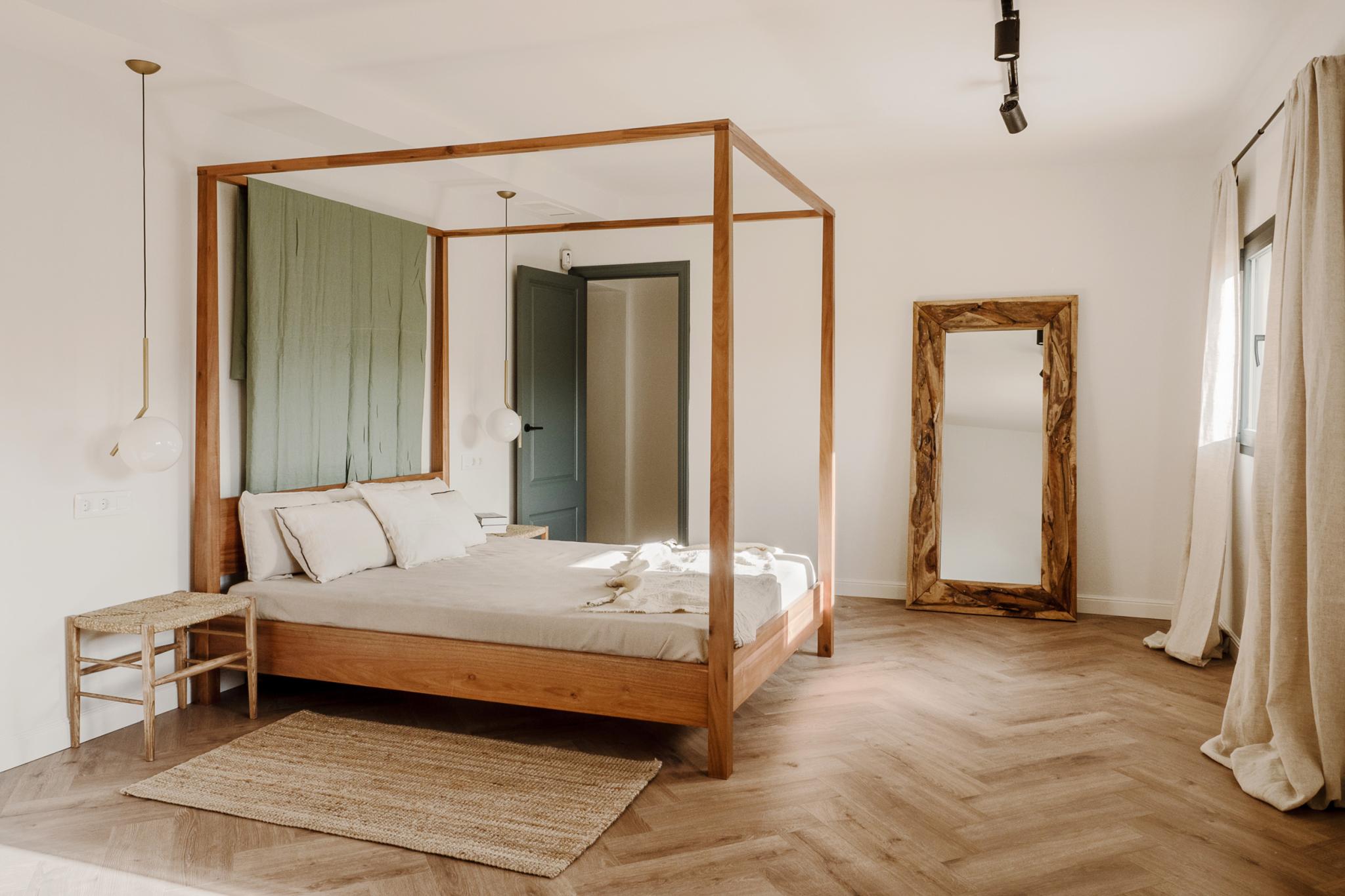 chambre minimaliste lit à baldaquin décoration méditerranéenne chambre minimaliste lit à baldaquin décoration méditerranéenne