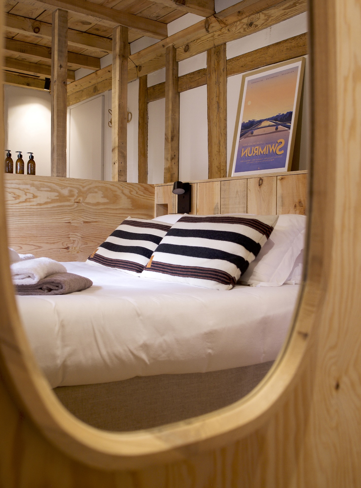 chambre décoration naturelle maison en bois Airial du Branasse Hossegor chambre décoration naturelle maison en bois Airial du Branasse Hossegor