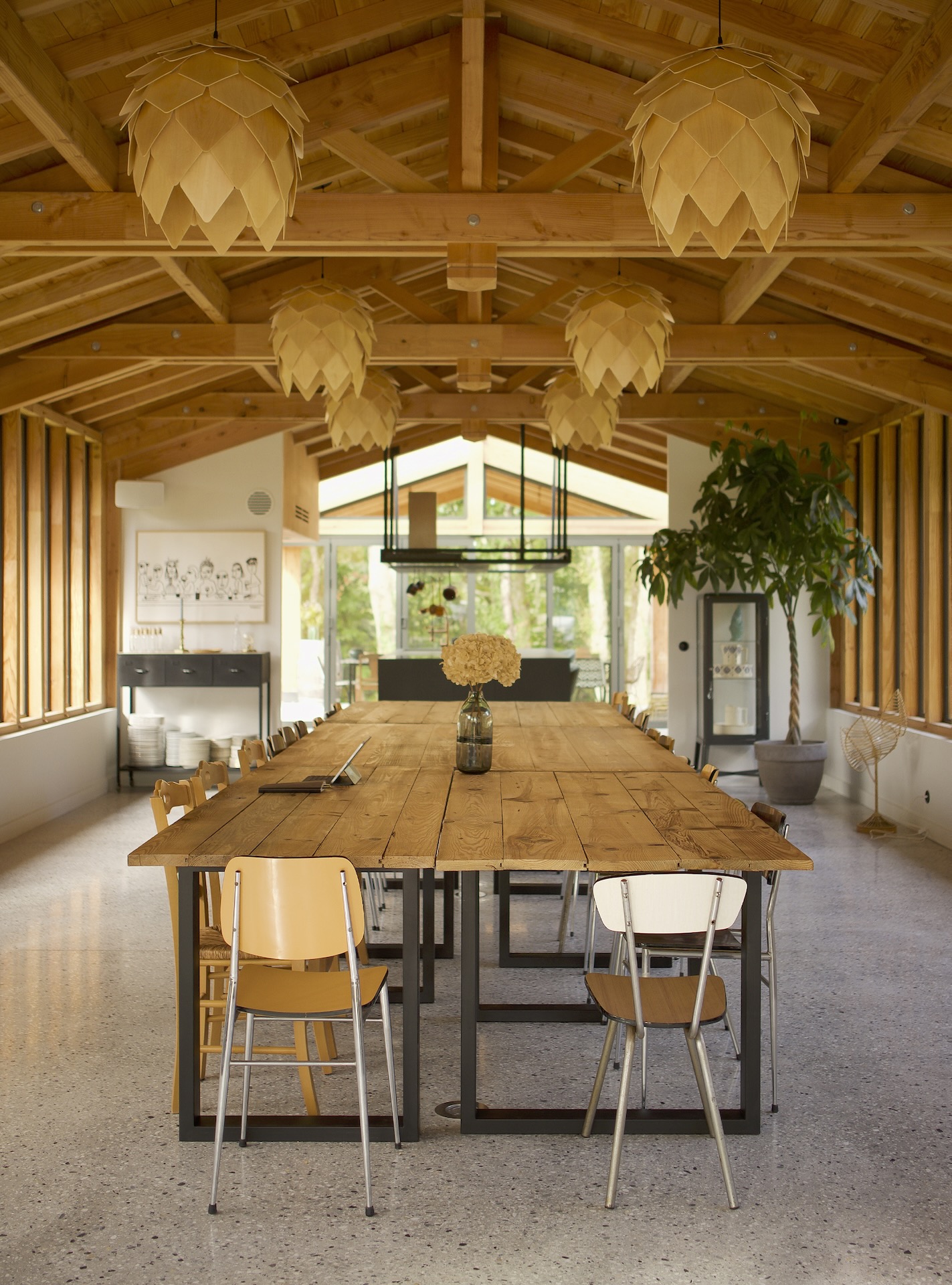 salle à manger maison en bois Airial du Branasse Hossegor salle à manger maison en bois Airial du Branasse Hossegor
