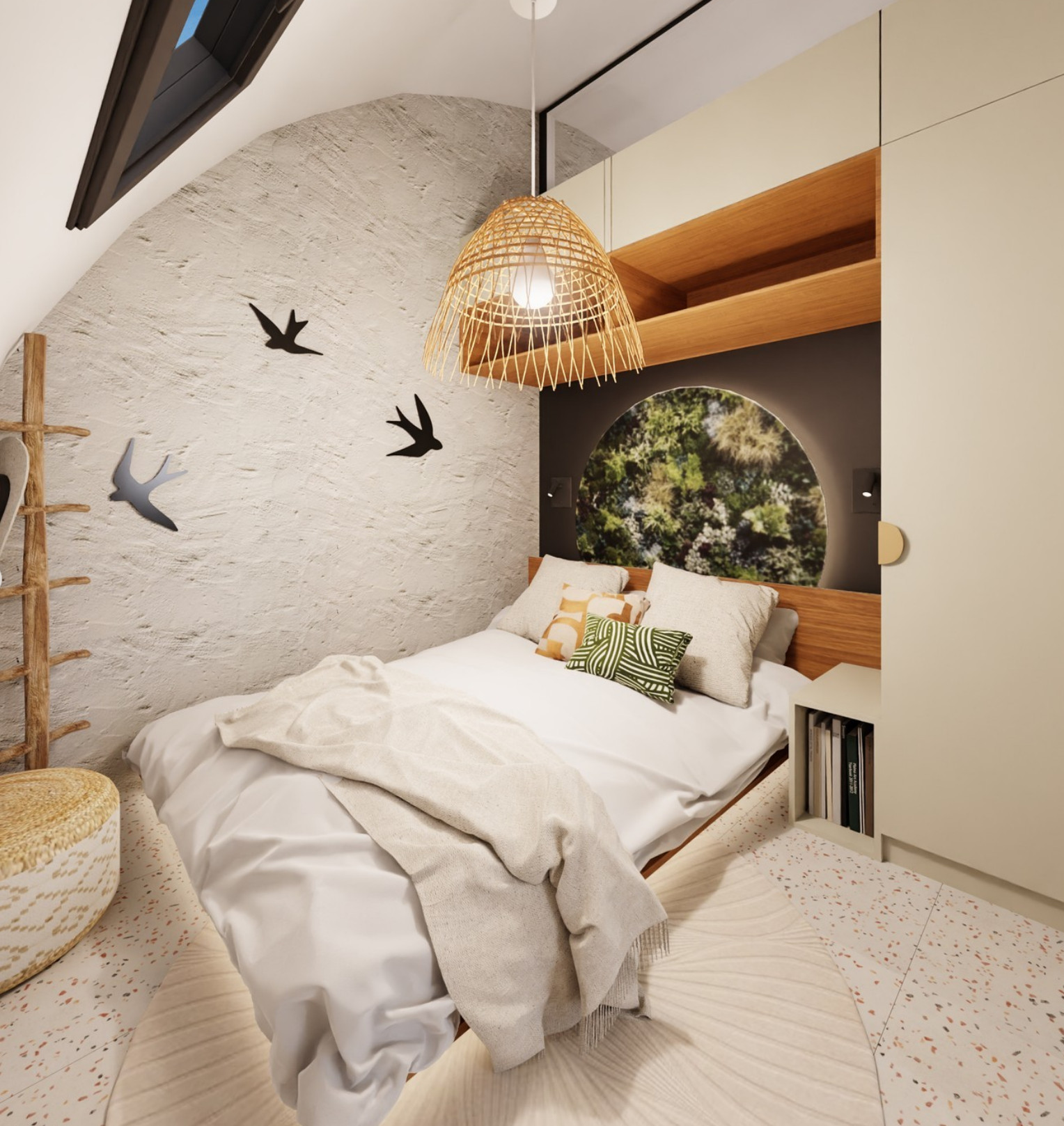 chambre mini maison écologique française Arkegreen