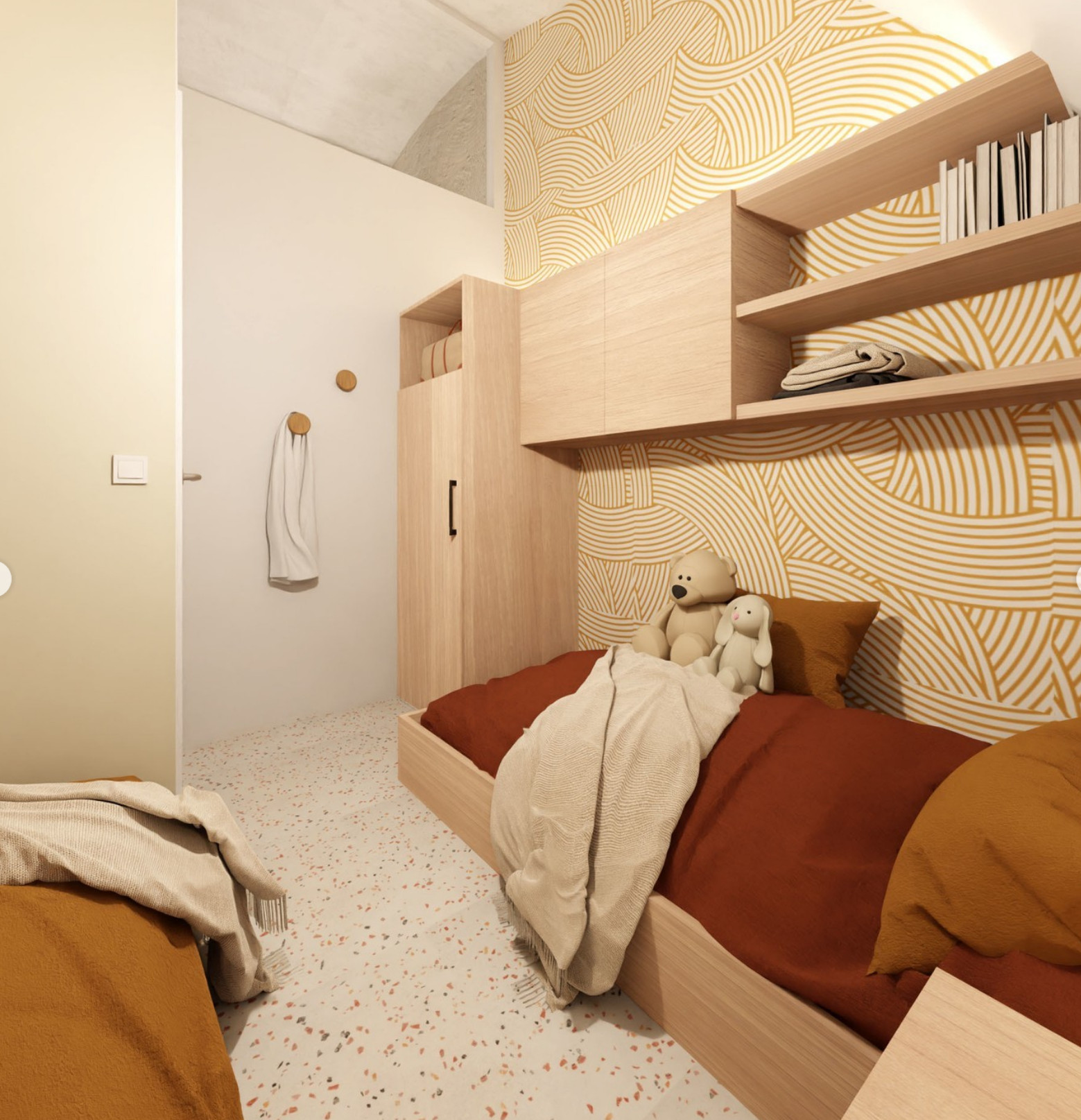 chambre à deux lits