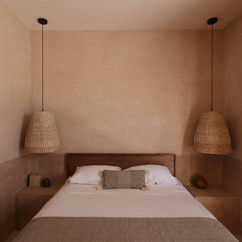 chambre néo rustique maison Mexique chambre néo rustique maison Mexique