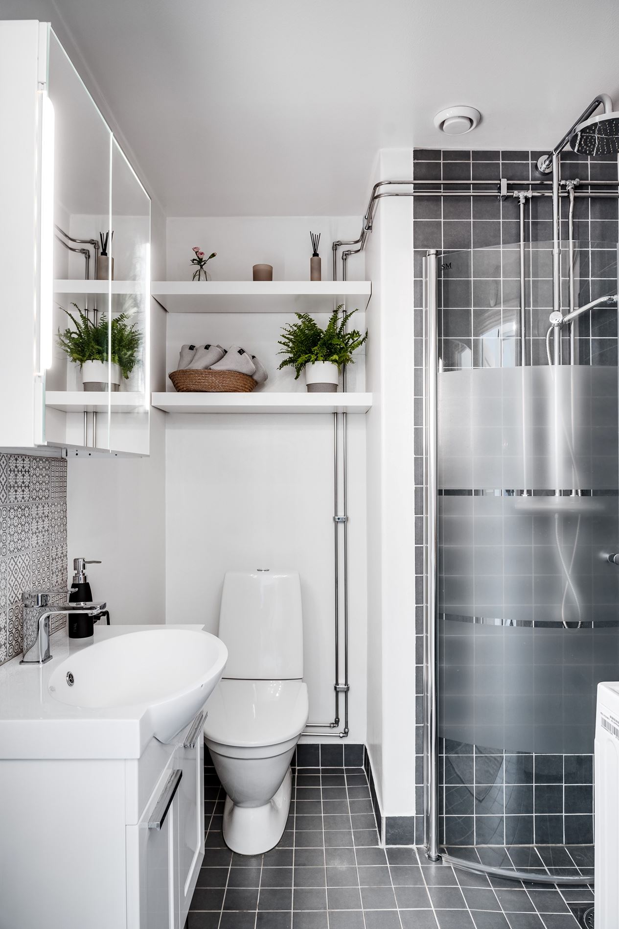 salle de bain blanche et grise salle de bain blanche et grise
