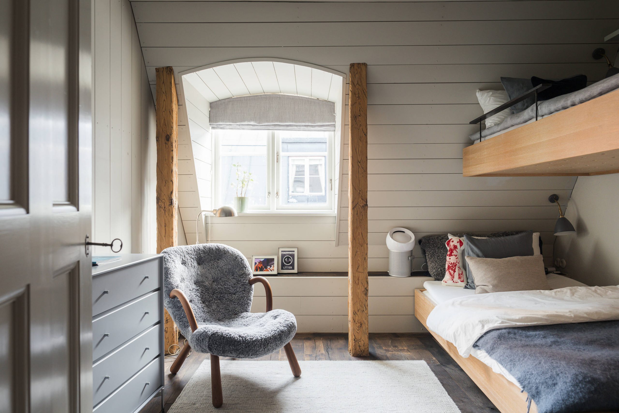 chambre mansardée lits superposés décoration scandinave chambre mansardée lits superposés décoration scandinave