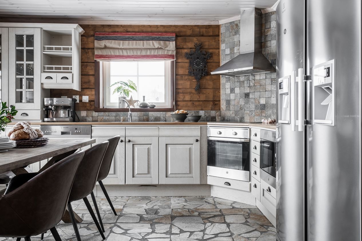 cuisine blanche maison en bois cuisine blanche maison en bois