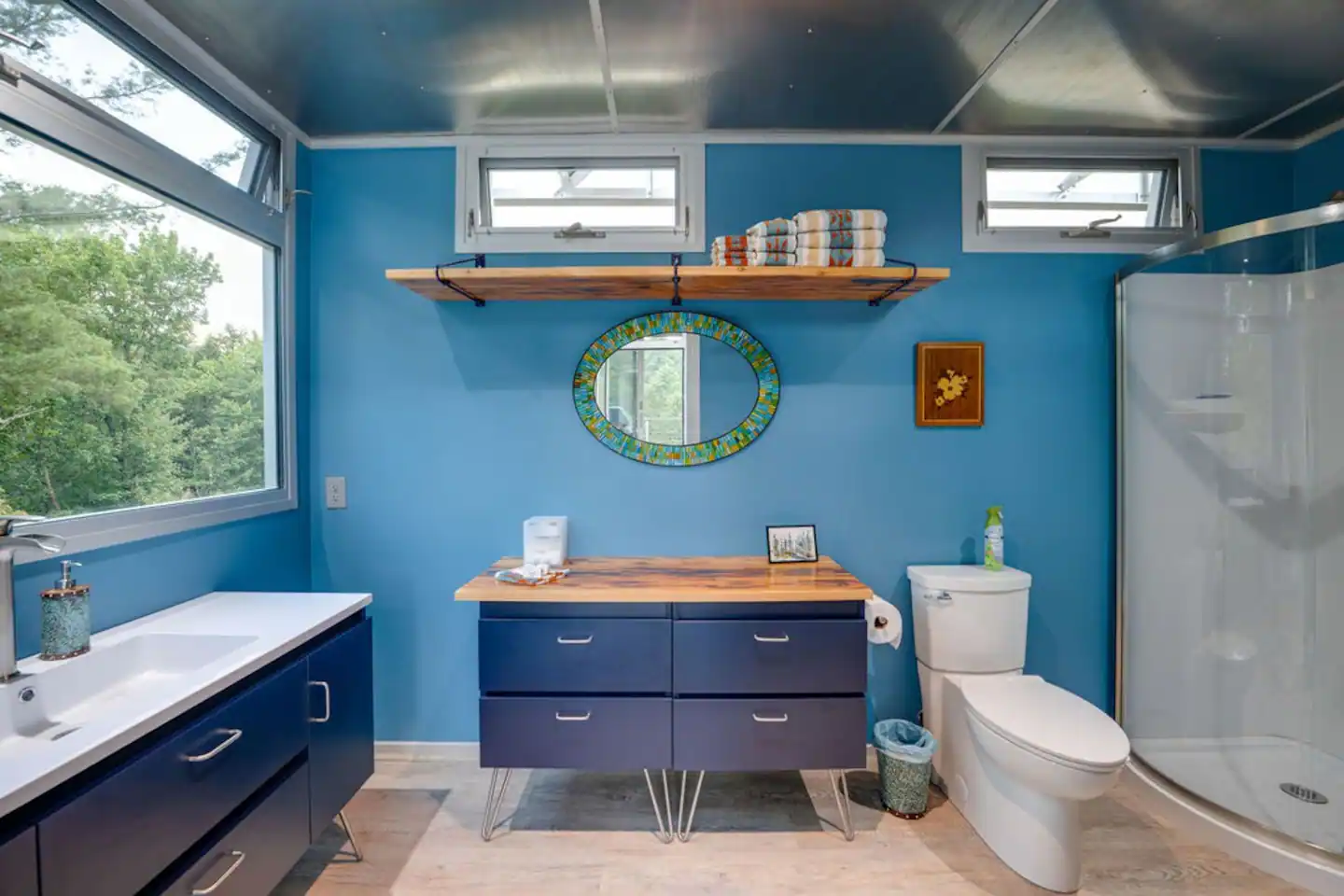 salle de bain bleue salle de bain bleue