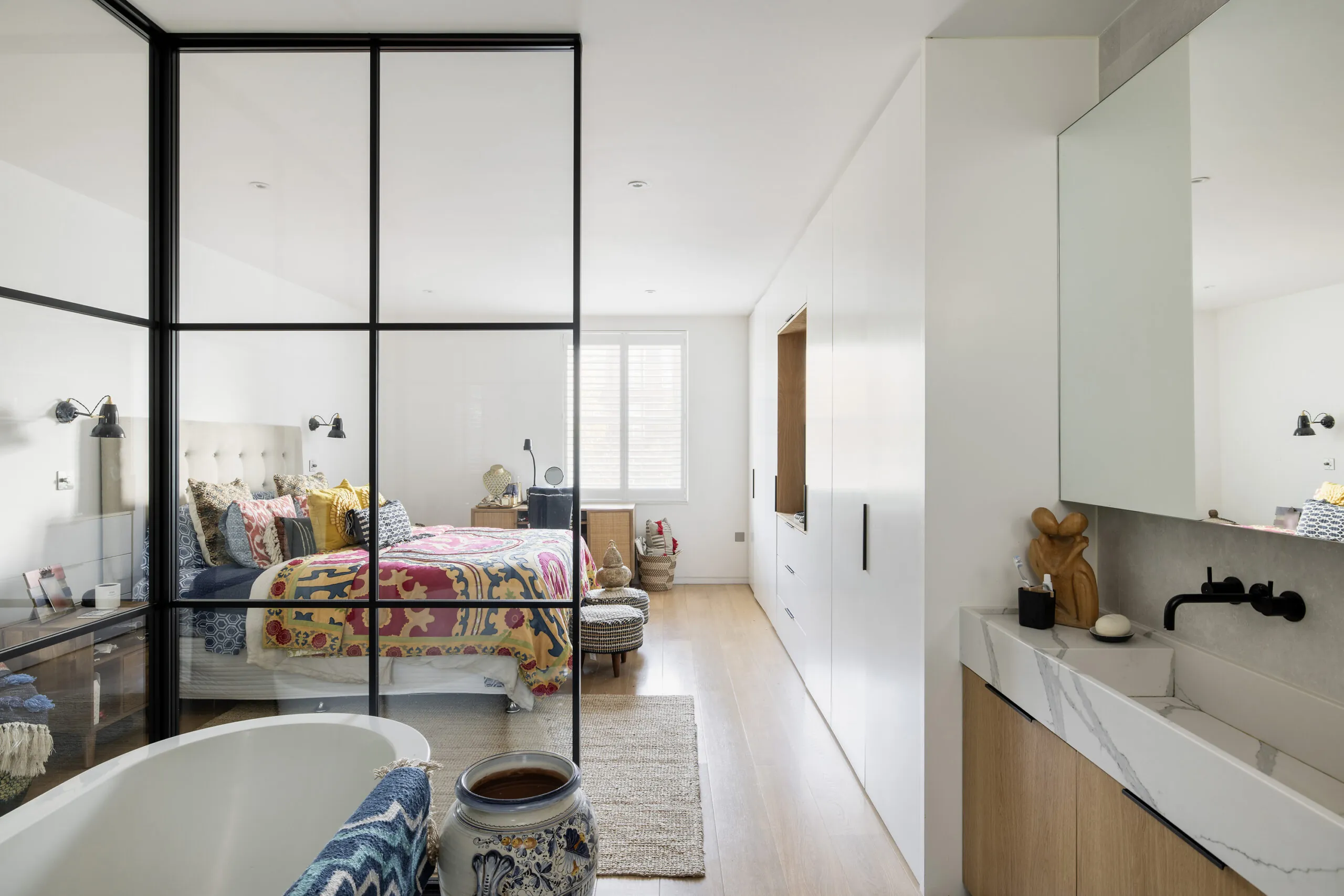 chambre avec salle de bain et verrière chambre avec salle de bain et verrière