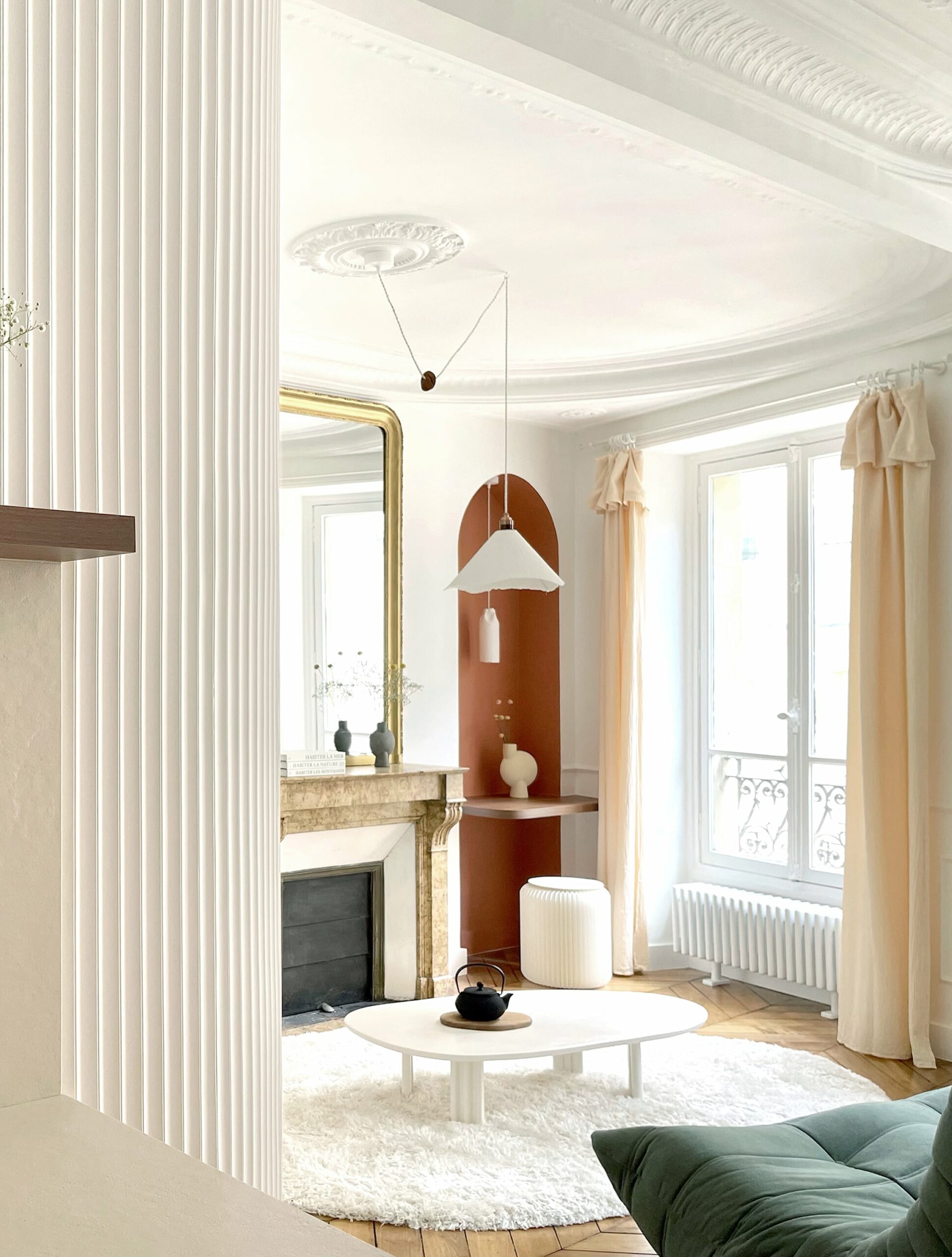 salon petit appartement haussmannien 42m2 Paris salon petit appartement haussmannien 42m2 Paris