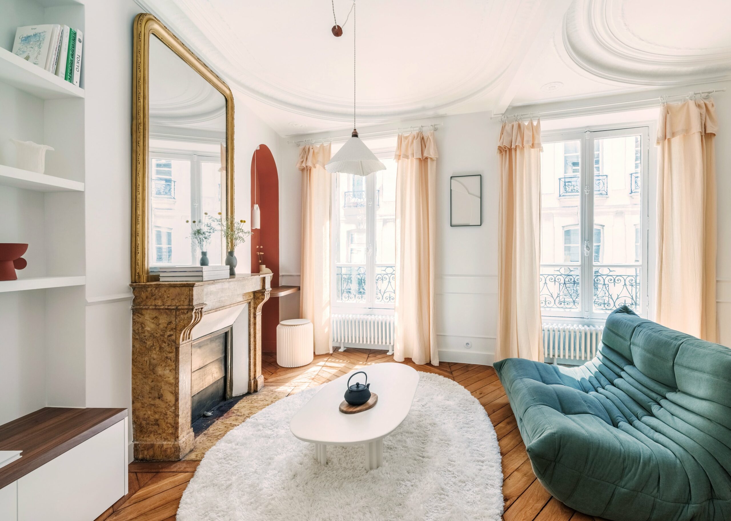 salon petit appartement haussmannien 42m2 Paris salon petit appartement haussmannien 42m2 Paris
