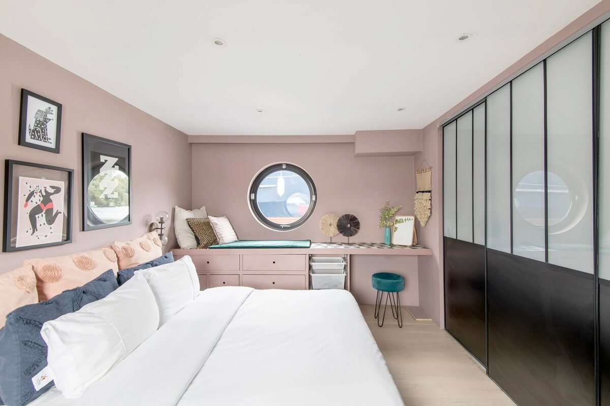 chambre rose avec verrière chambre rose avec verrière