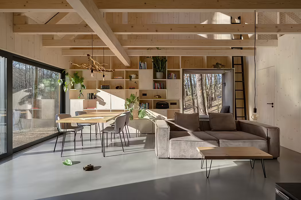 salon maison en bois Hytta