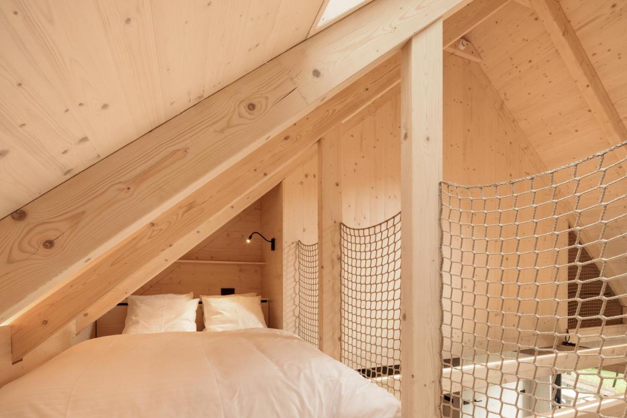 chambre mansardée maison en bois Hytta