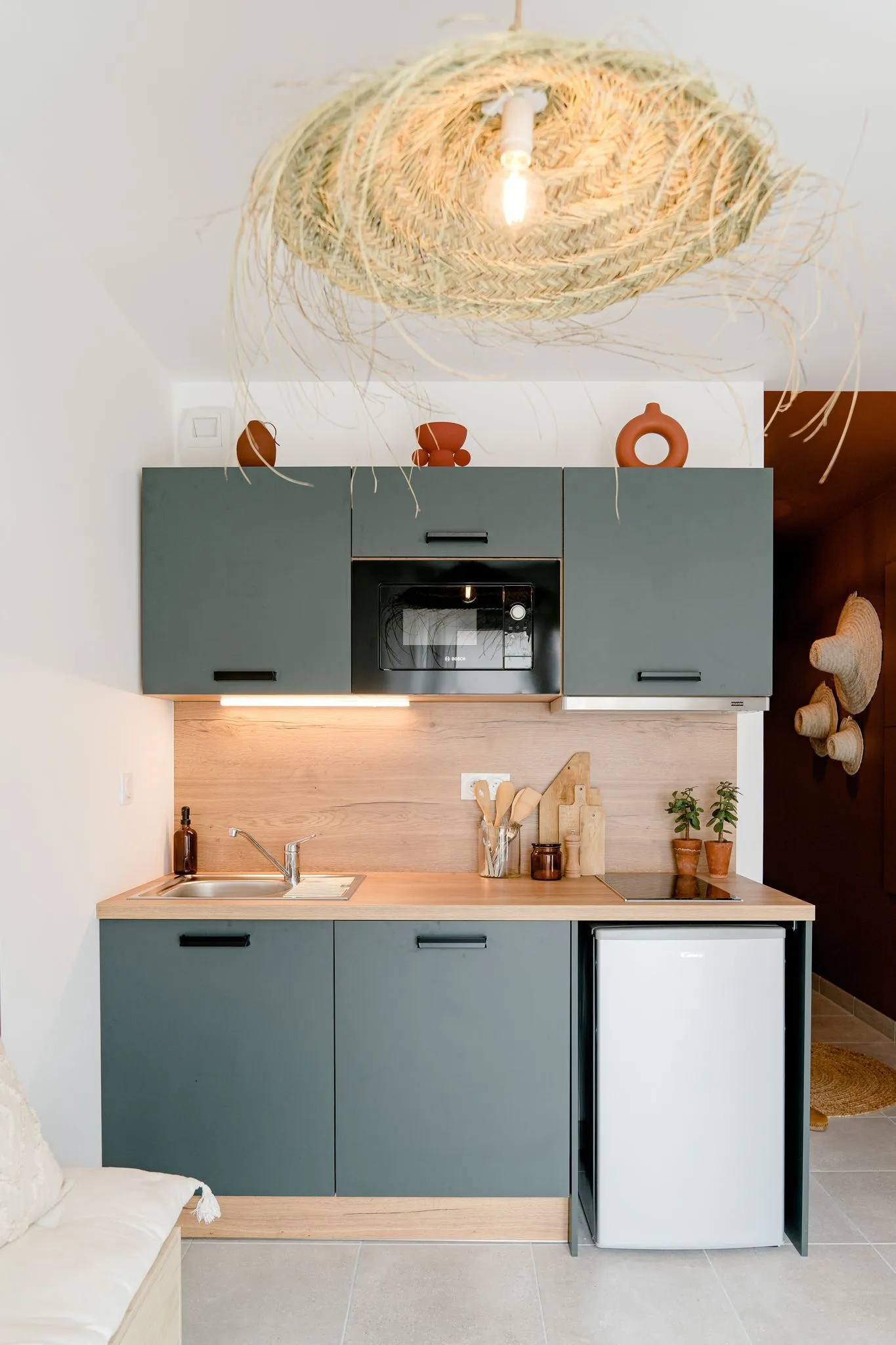 cuisine verte studio 28m2