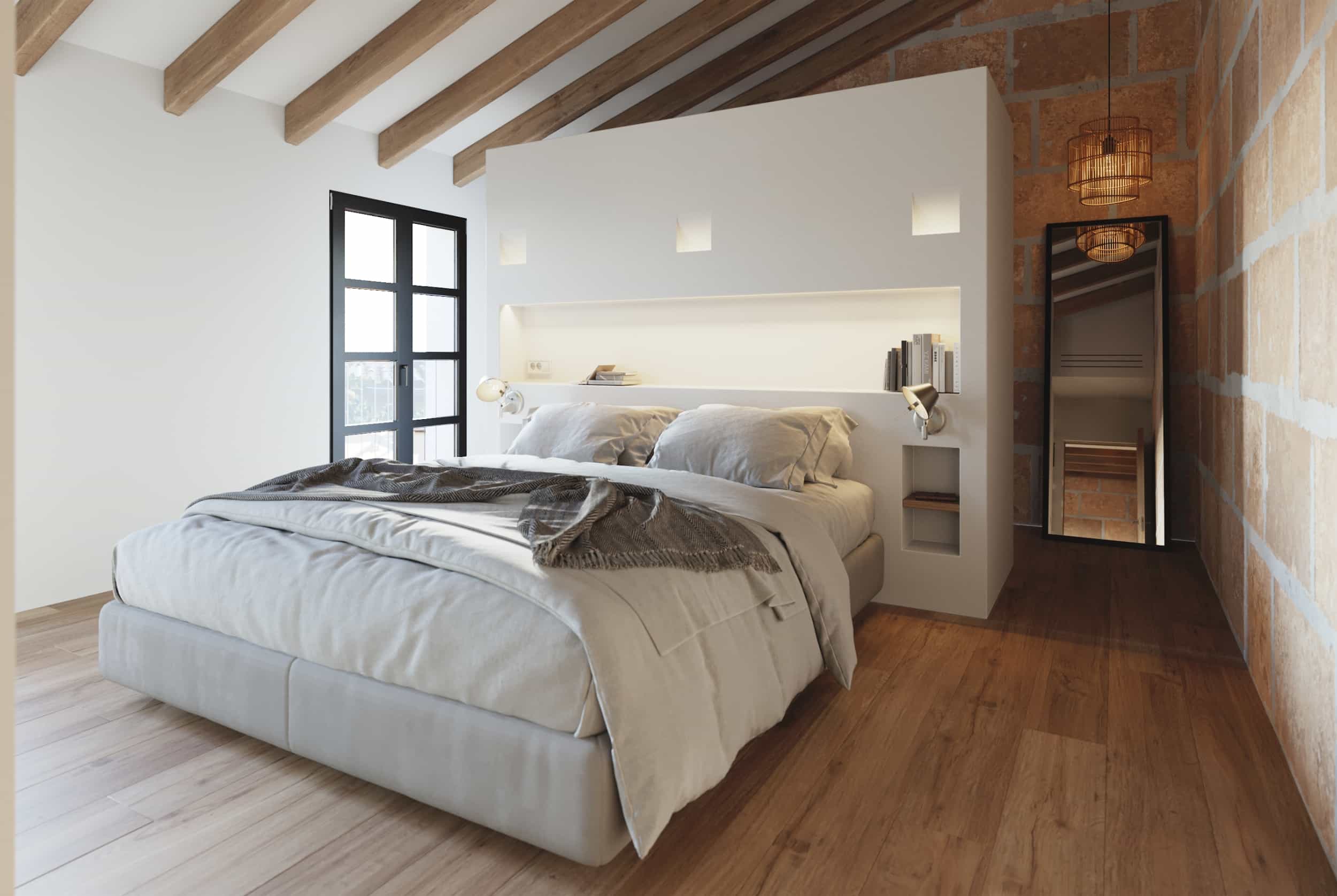 chambre minimaliste décoration contemporaine