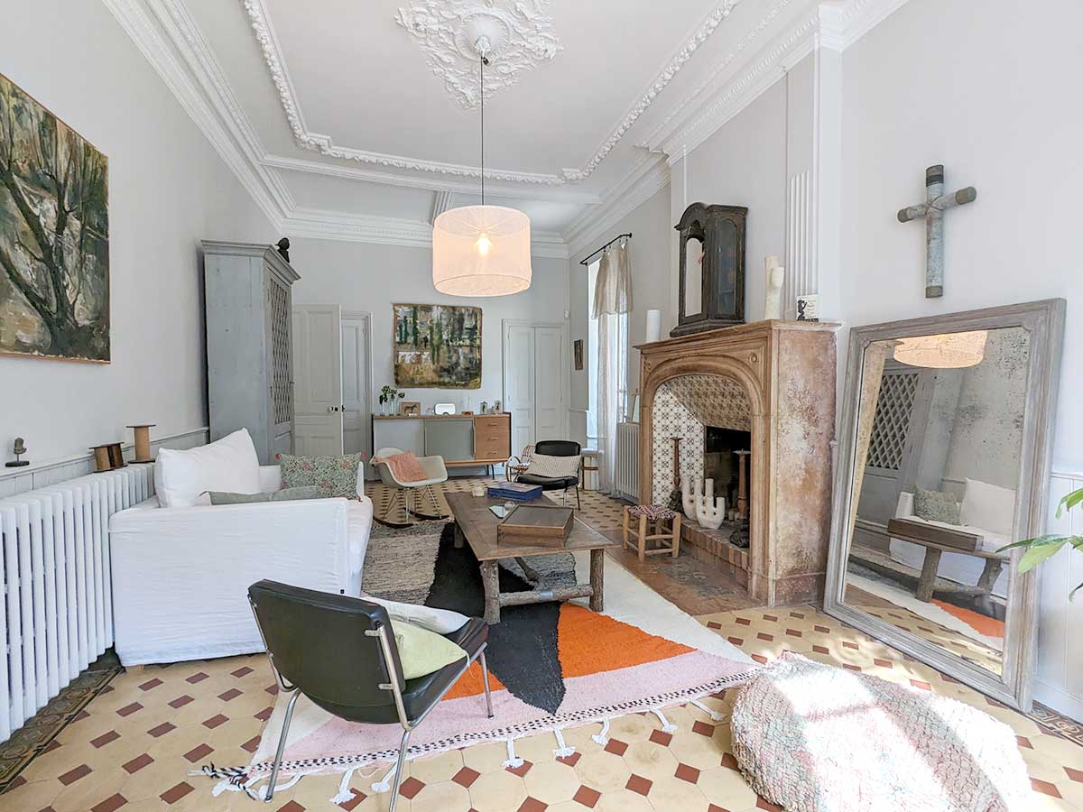 salon décoration vintage maison Provence