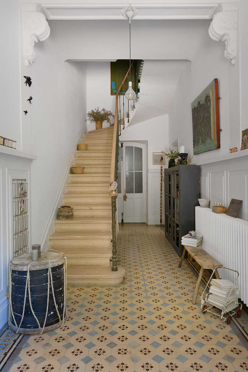 entrée décoration vintage maison Provence