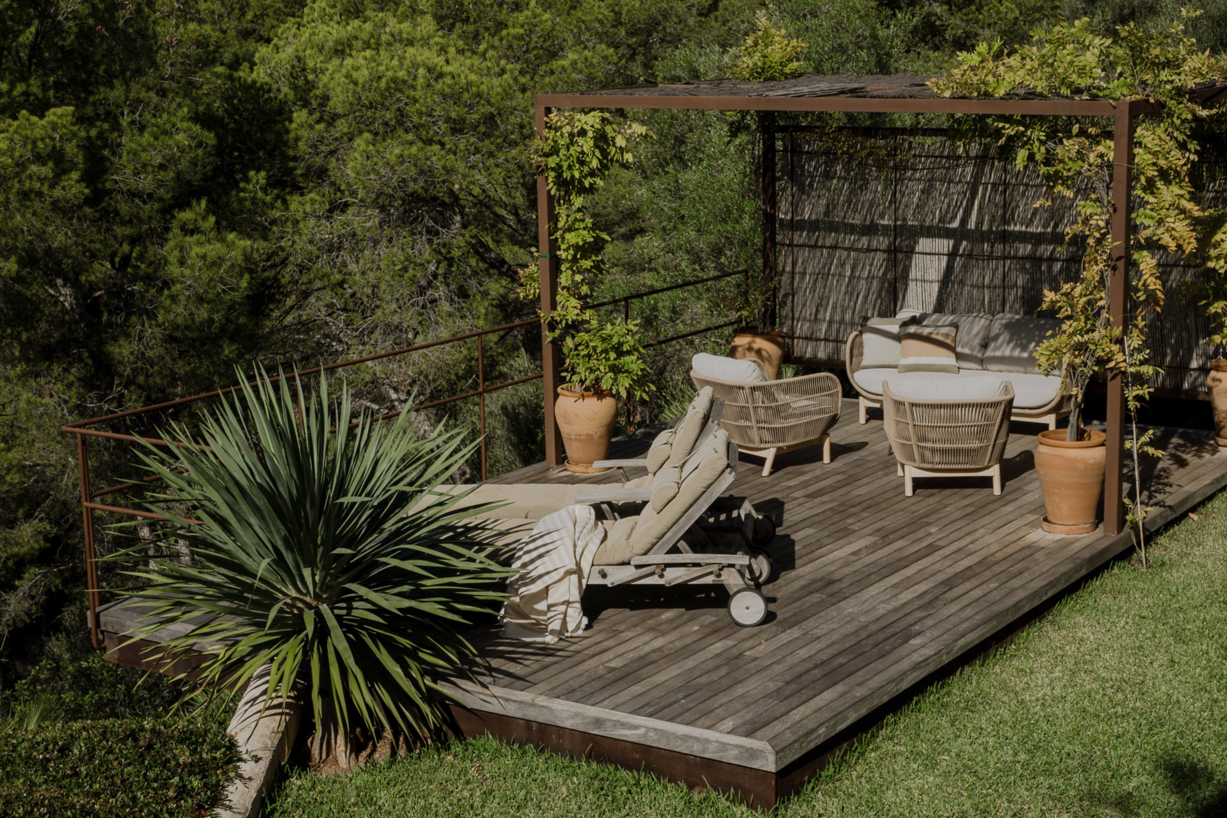 jardin avec pergola métal jardin avec pergola métal