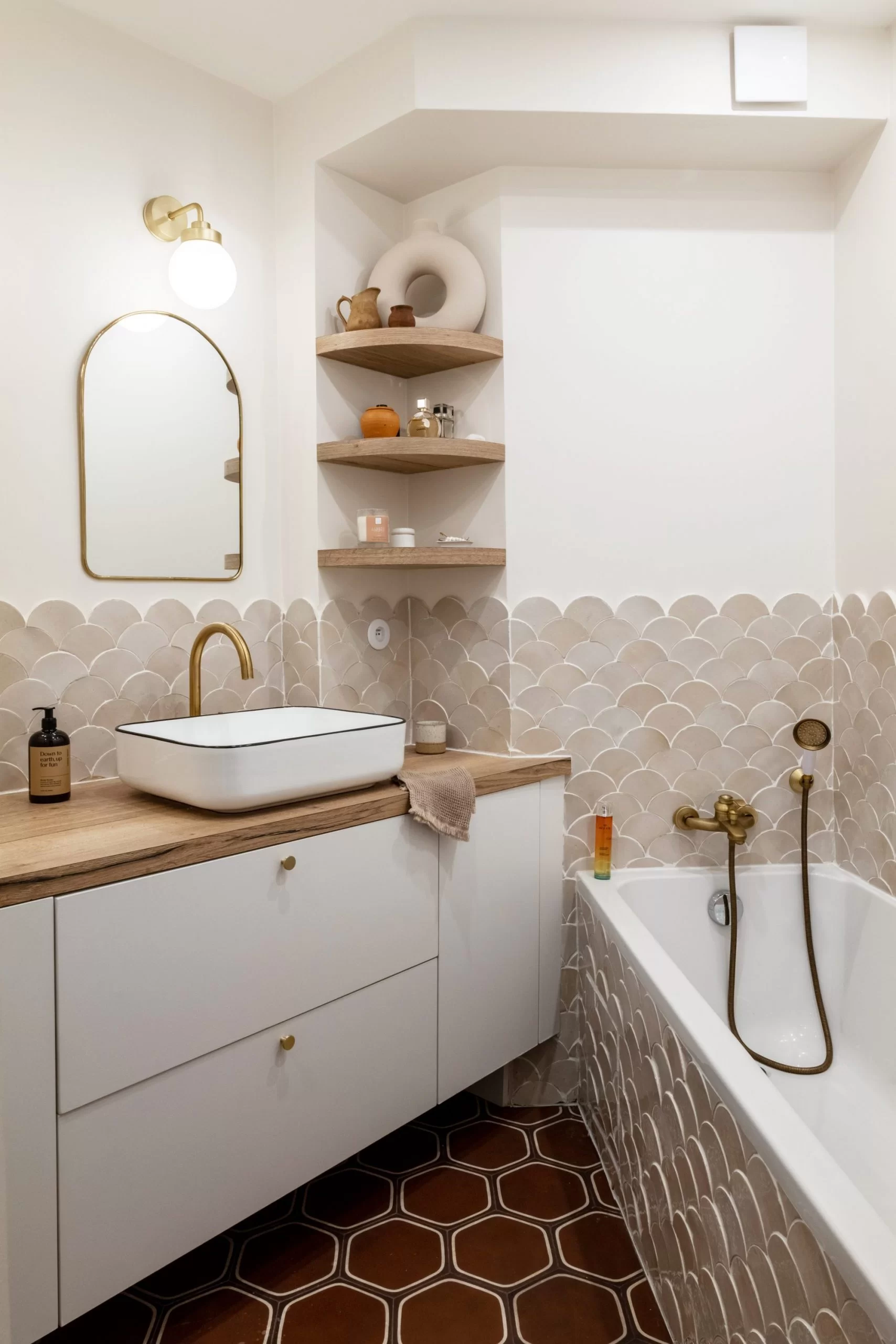 salle de bain zelliges beiges salle de bain zelliges beiges