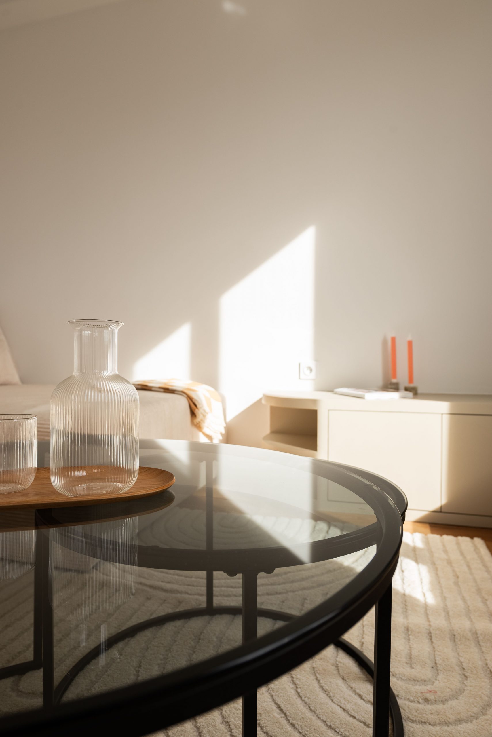 salon décoration naturelle appartement 45m2 Paris