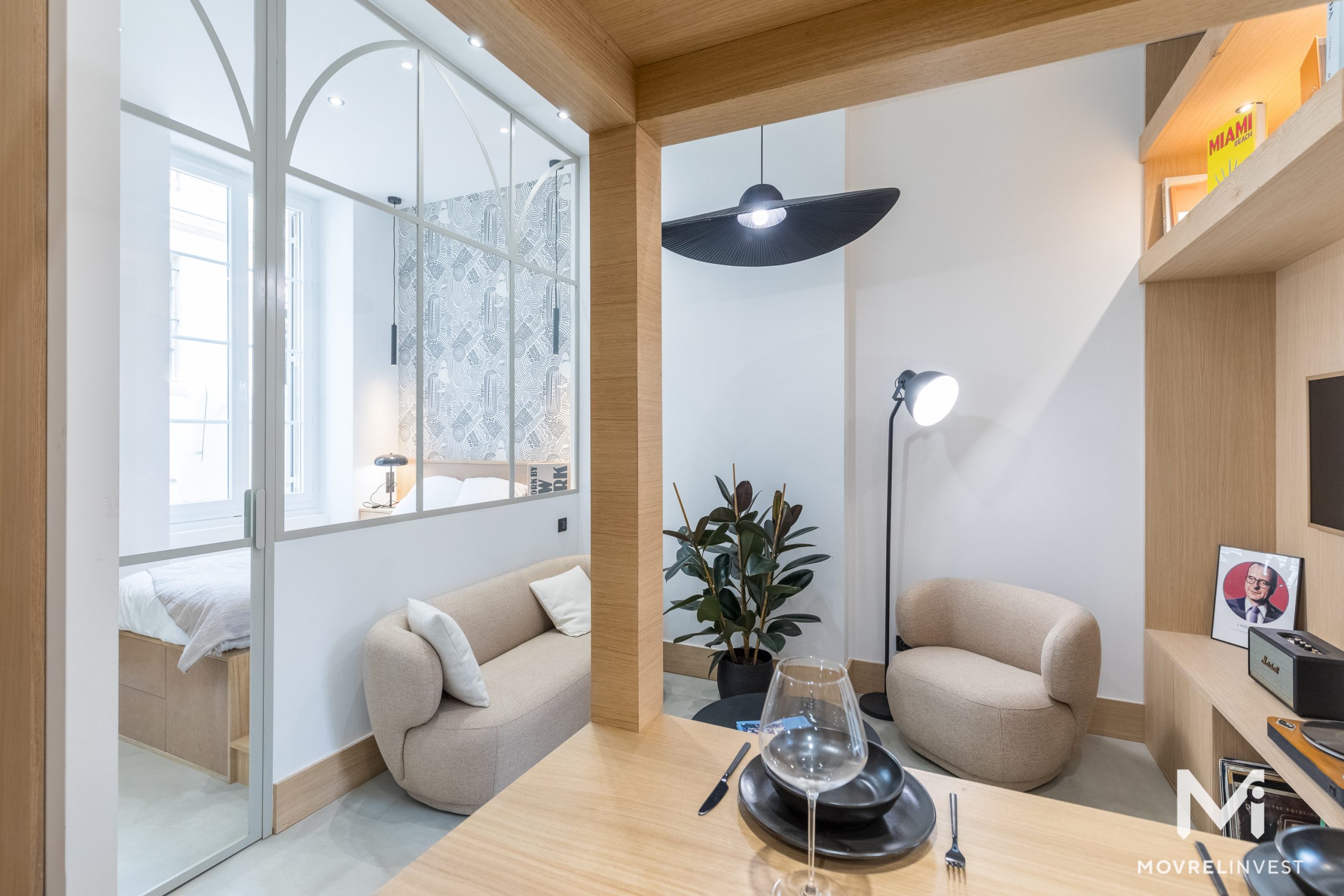 appartement de 30m2 décoration design
