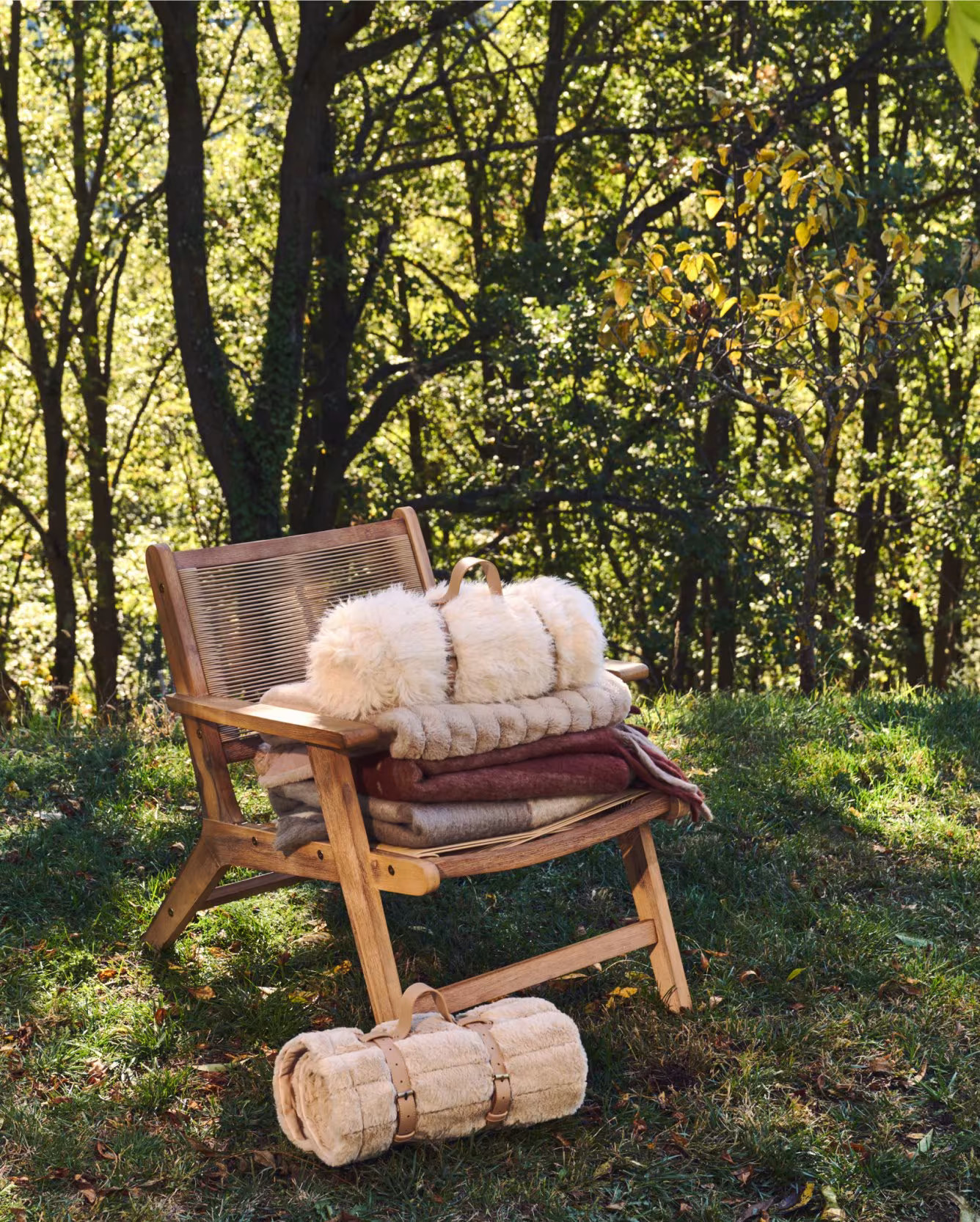fauteuil avec plaids Kave Home fauteuil avec plaids Kave Home